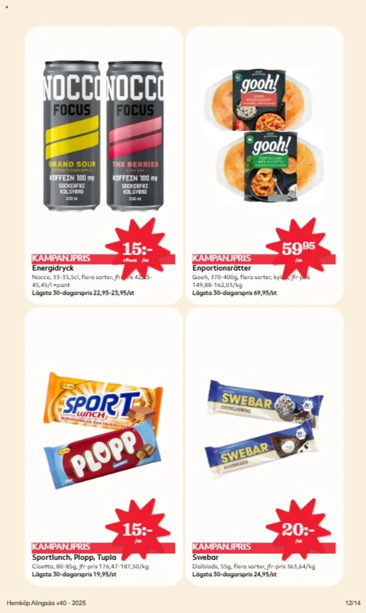Hemköp reklamblad aktuell från 29.09.2025 | Sida: 10 | Produkter: Energidryck