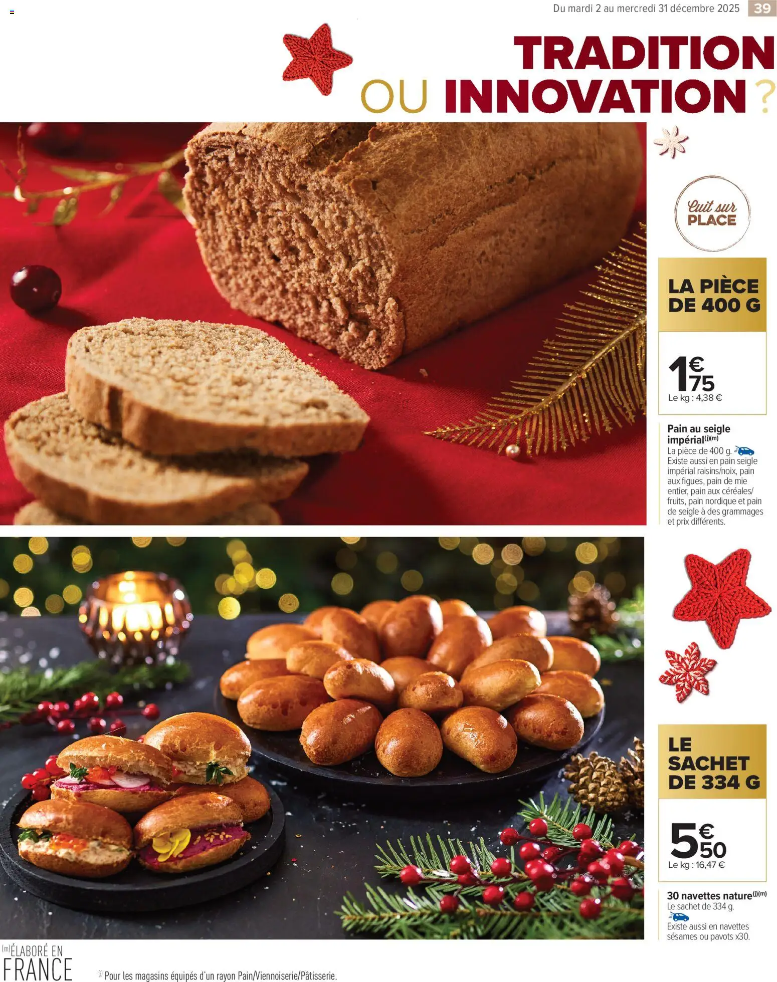 {H1} | Page: 39 | Produits: Pain de mie, Pain