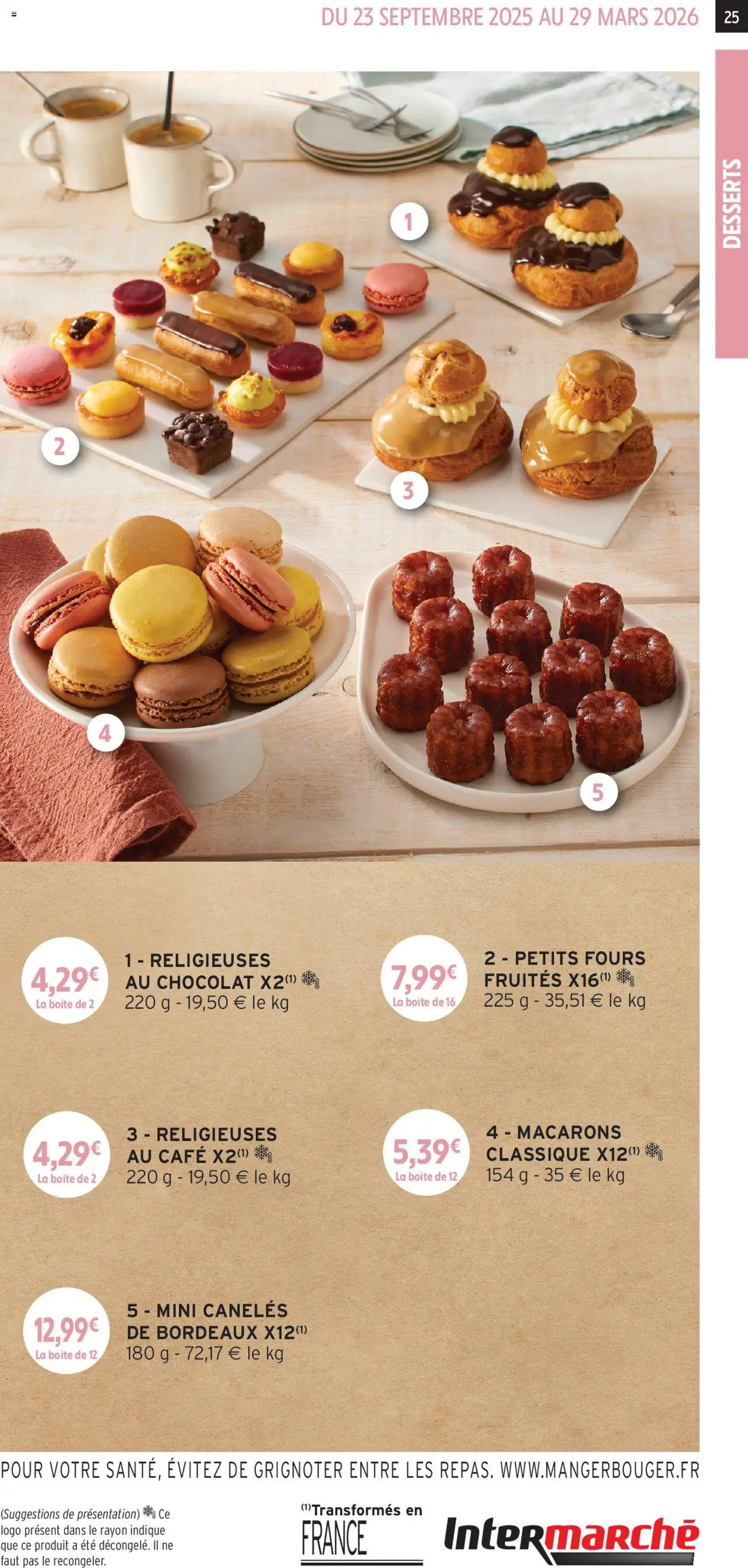 {H1} | Page: 25 | Produits: Macarons, Café, Chocolat