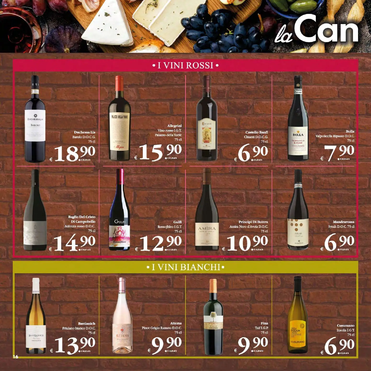 Volantino Decò del 13.01.2026 | Pagina: 16 | Prodotti: Vino, Vino rosso