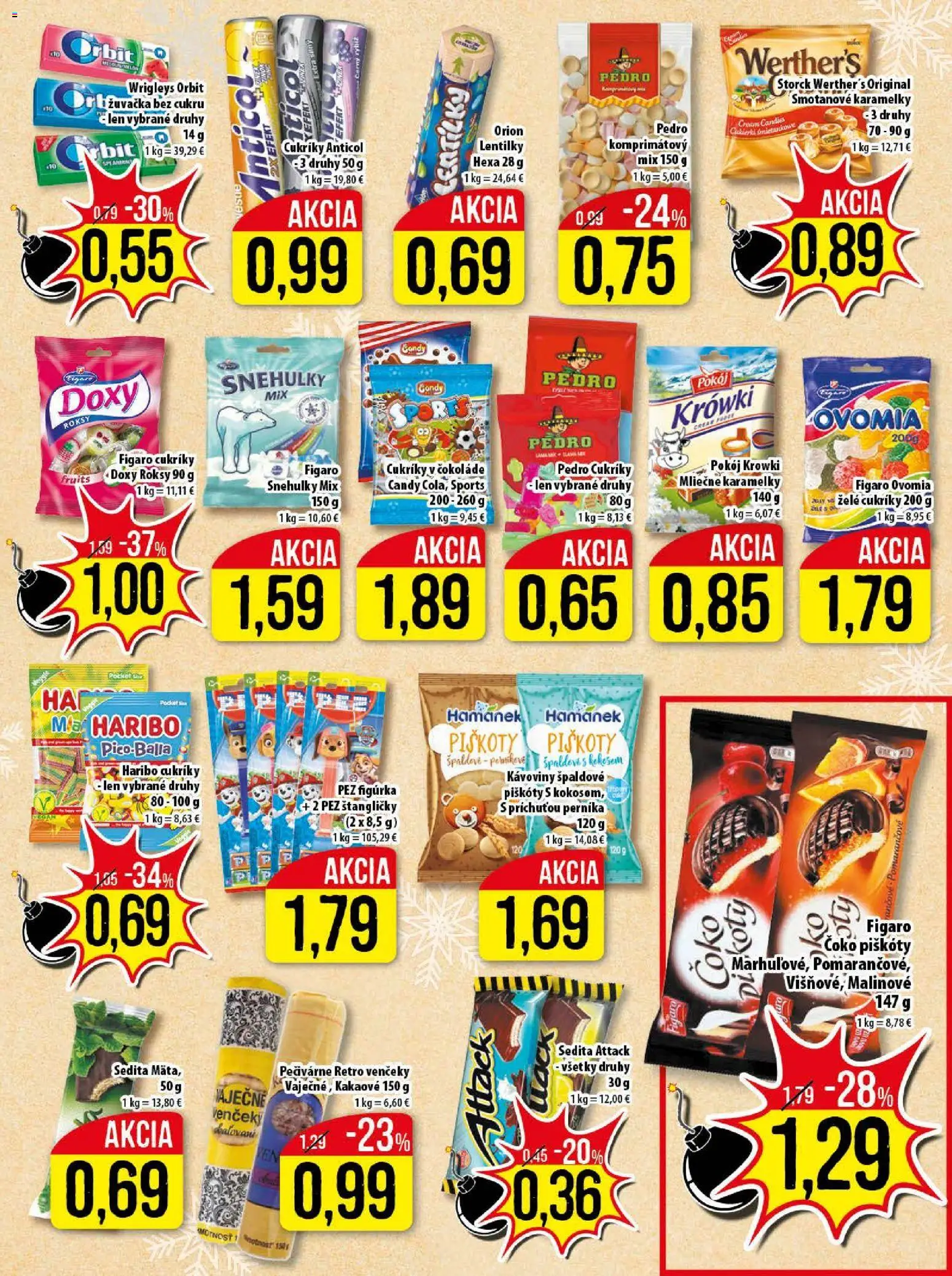 Nové Klas akcie – leták je platný od 29.12.2025 | Strana: 11 | Produkty: Cukríky