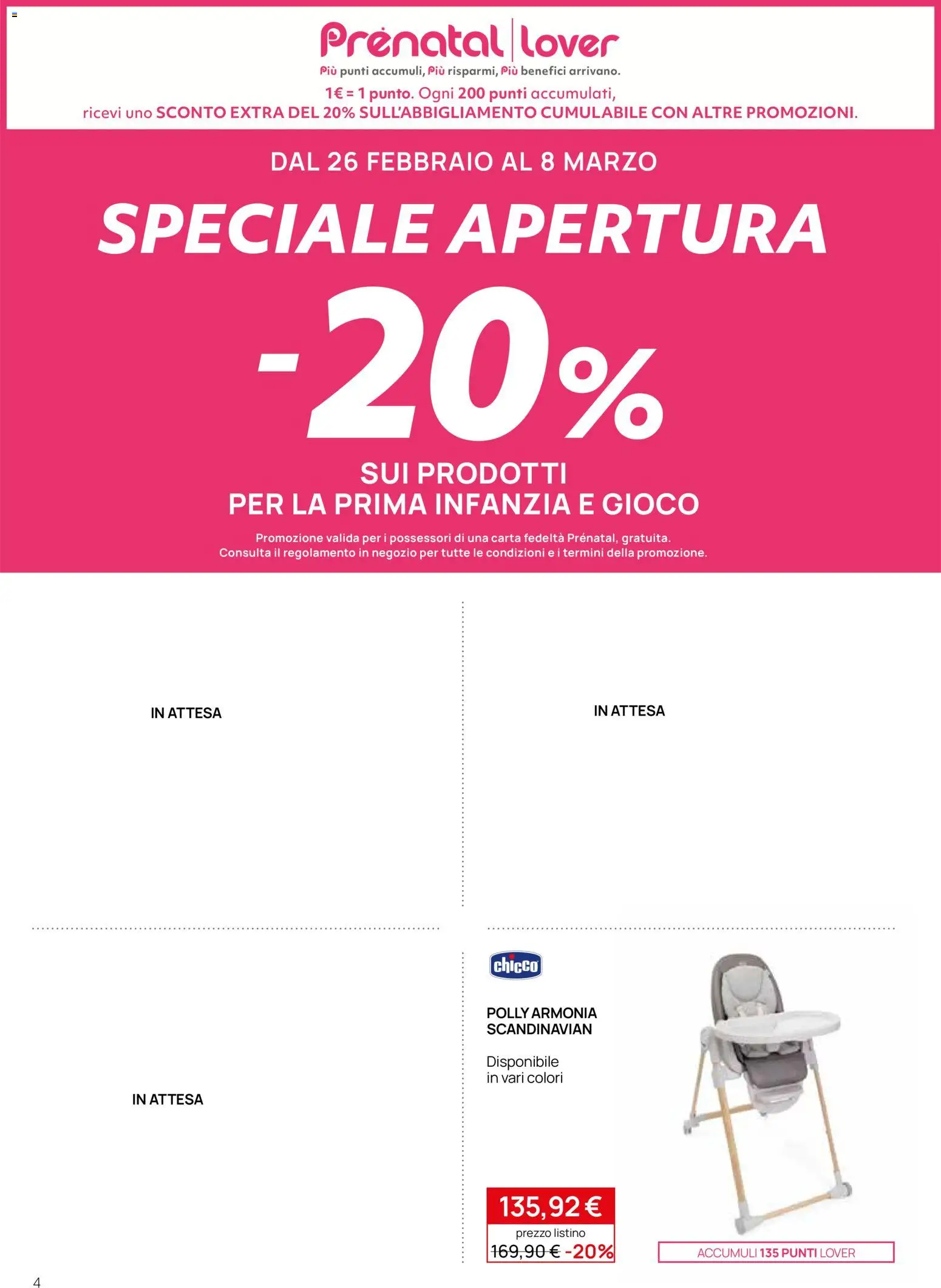 Volantino Prenatal del 26.02.2026 | Pagina: 4 | Prodotti: Gioco