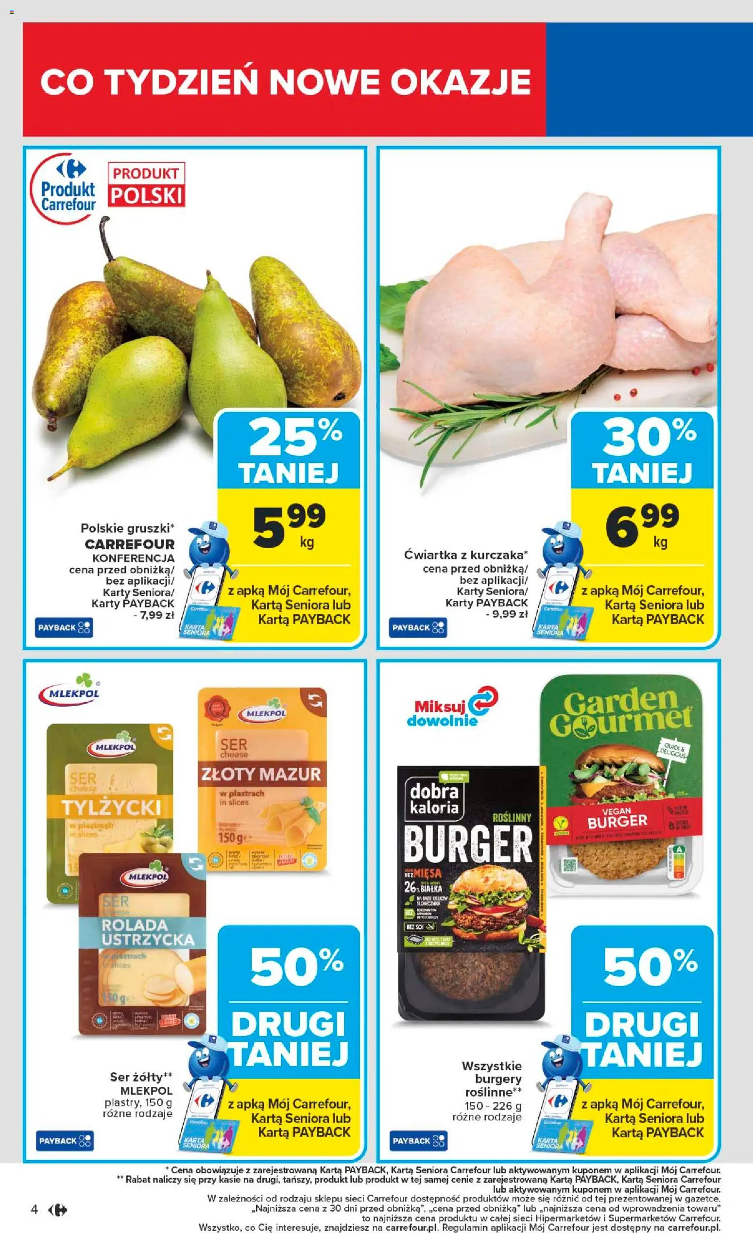 Carrefour Gazetka - Starachowice Zmieniliśmy się dla Ciebie od 27.10.2025 | Strona: 6 | Produkty: Ser żółty, Karta, Rolada, Ser