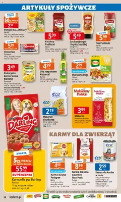 E.Leclerc Gazetka - Radom od 24.06.2025 | Strona: 28 | Produkty: Karta, Hamburger, Pedigree, Olej