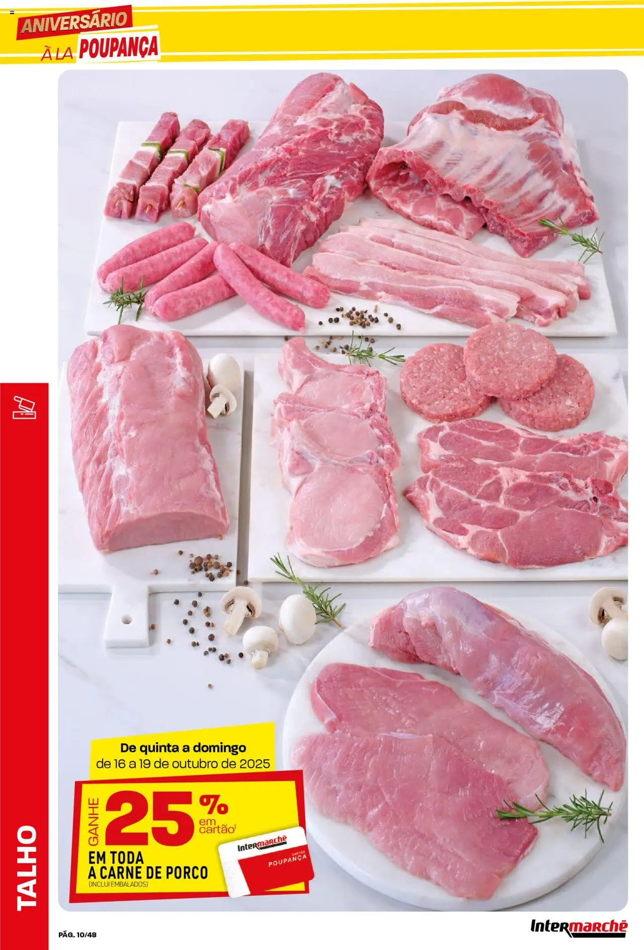 Intermarché folheto │ válido de 16.10.2025 | Página: 10 | Produtos: Carne de porco, Carne