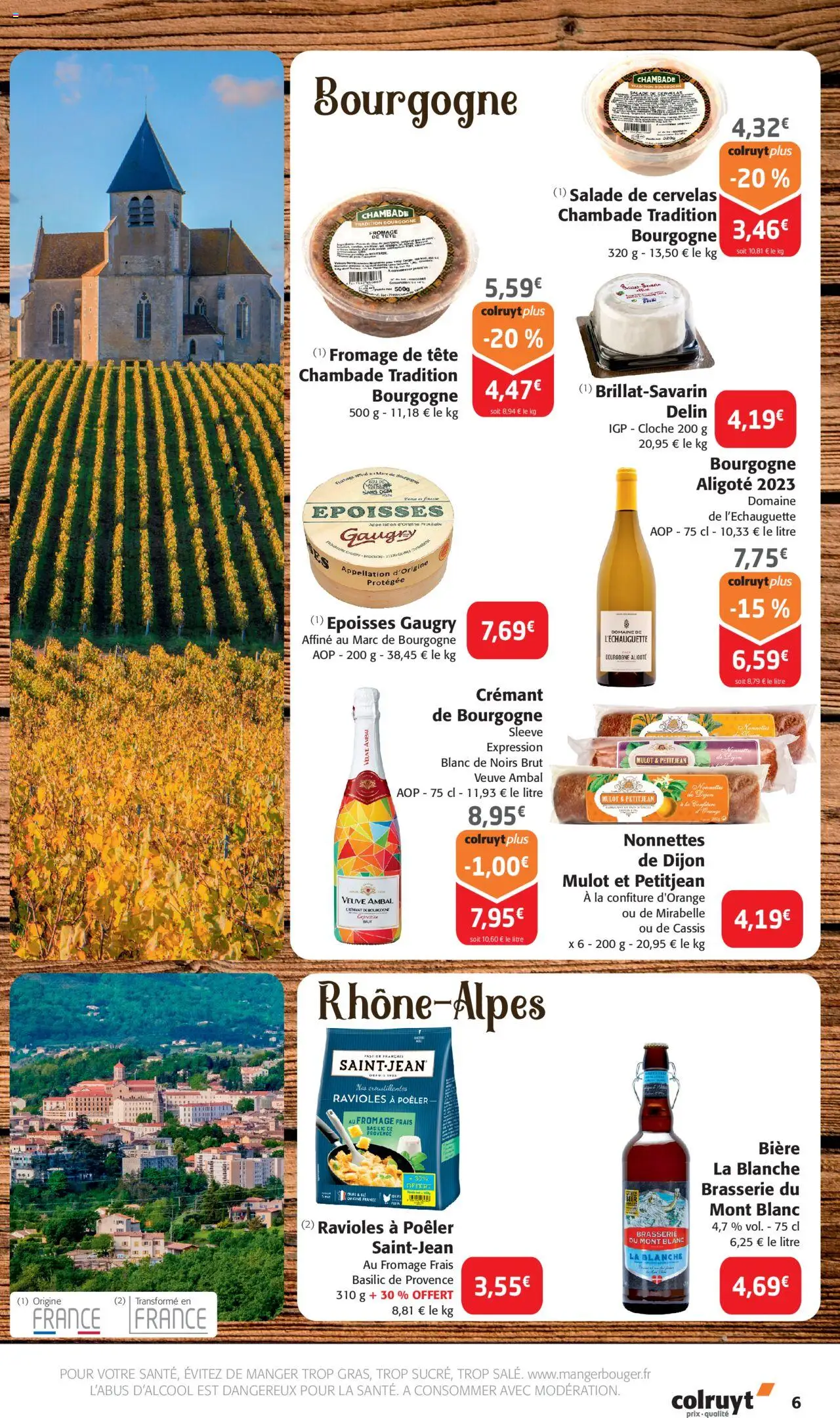  | Page: 6 | Produits: Cloche, Époisses, Bière, Fromage frais