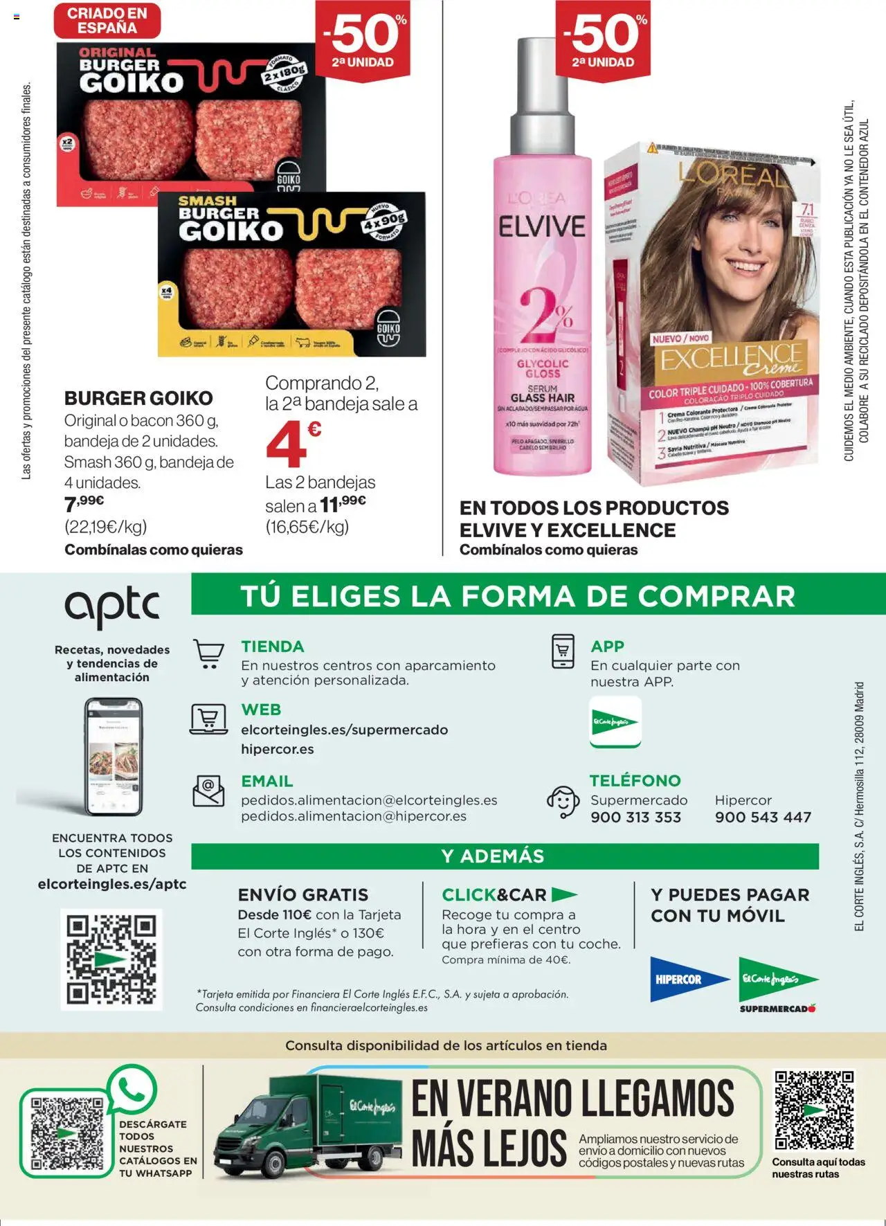 El Corte Inglés ofertas │ válido desde el 14.08.2025 | Página: 28 | Productos: Máscara, Champú, Sérum, Teléfono