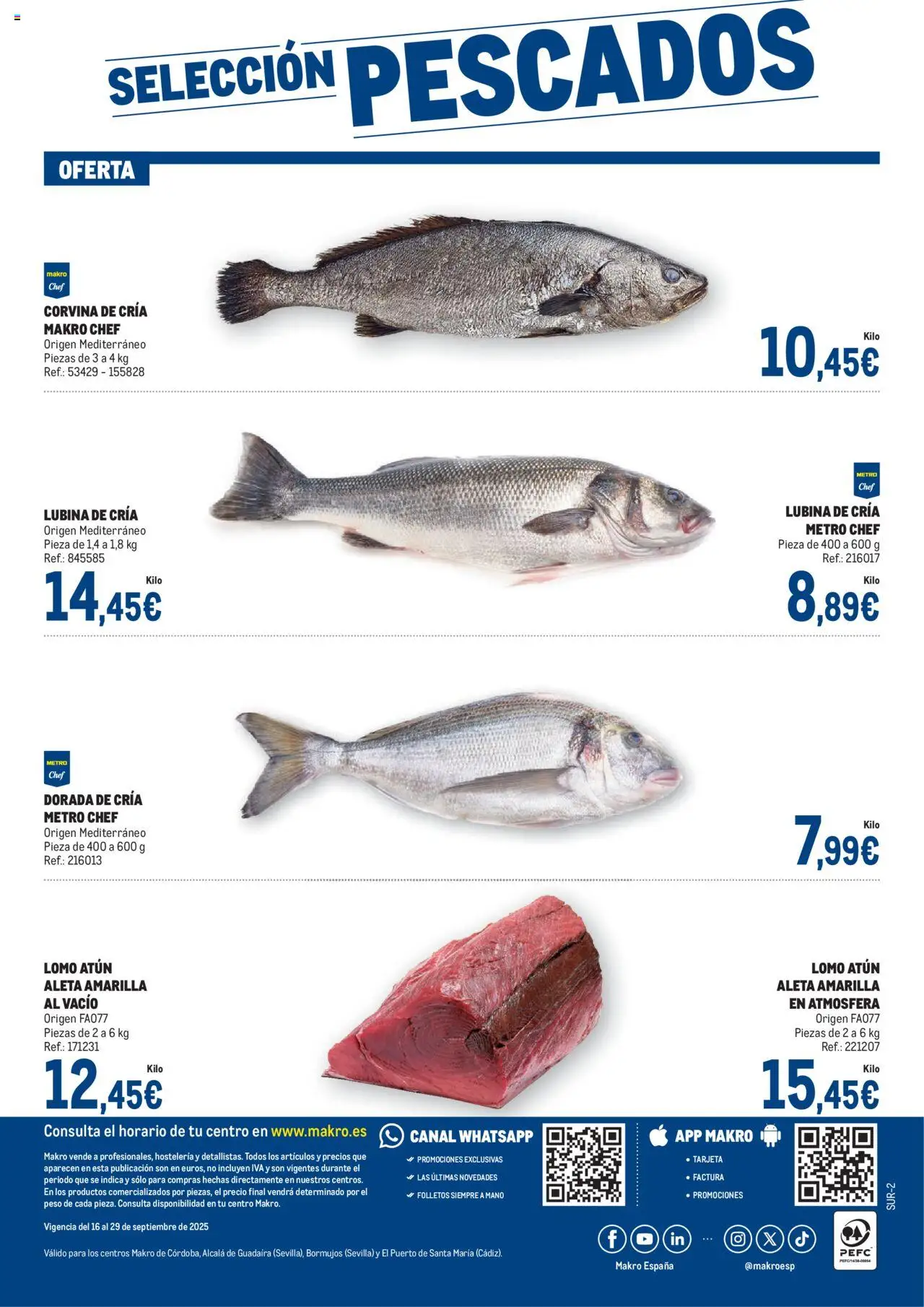 Makro - Fresco Andalucía 2 │ válido desde el 16.09.2025 | Página: 1 | Productos: Peso