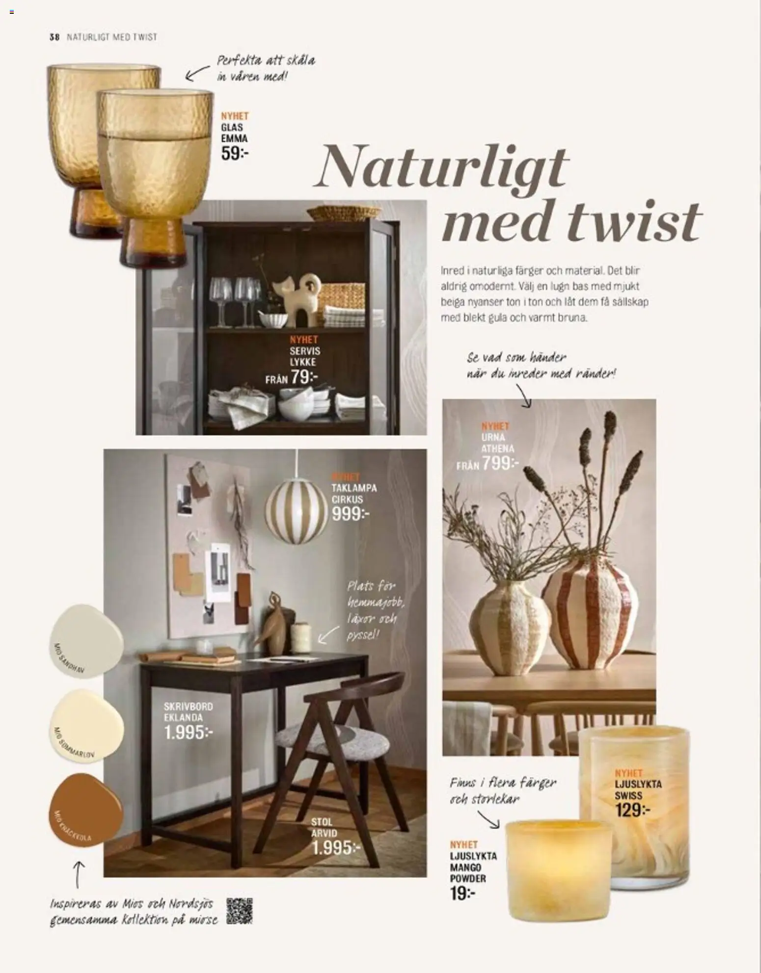 Mio reklamblad aktuell från 01.03.2026 | Sida: 38 | Produkter: Skrivbord, Mango