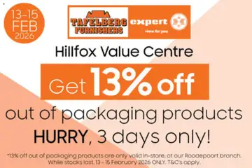 Tafelberg Furnishers specials catalogue – valid from 13.02.2026