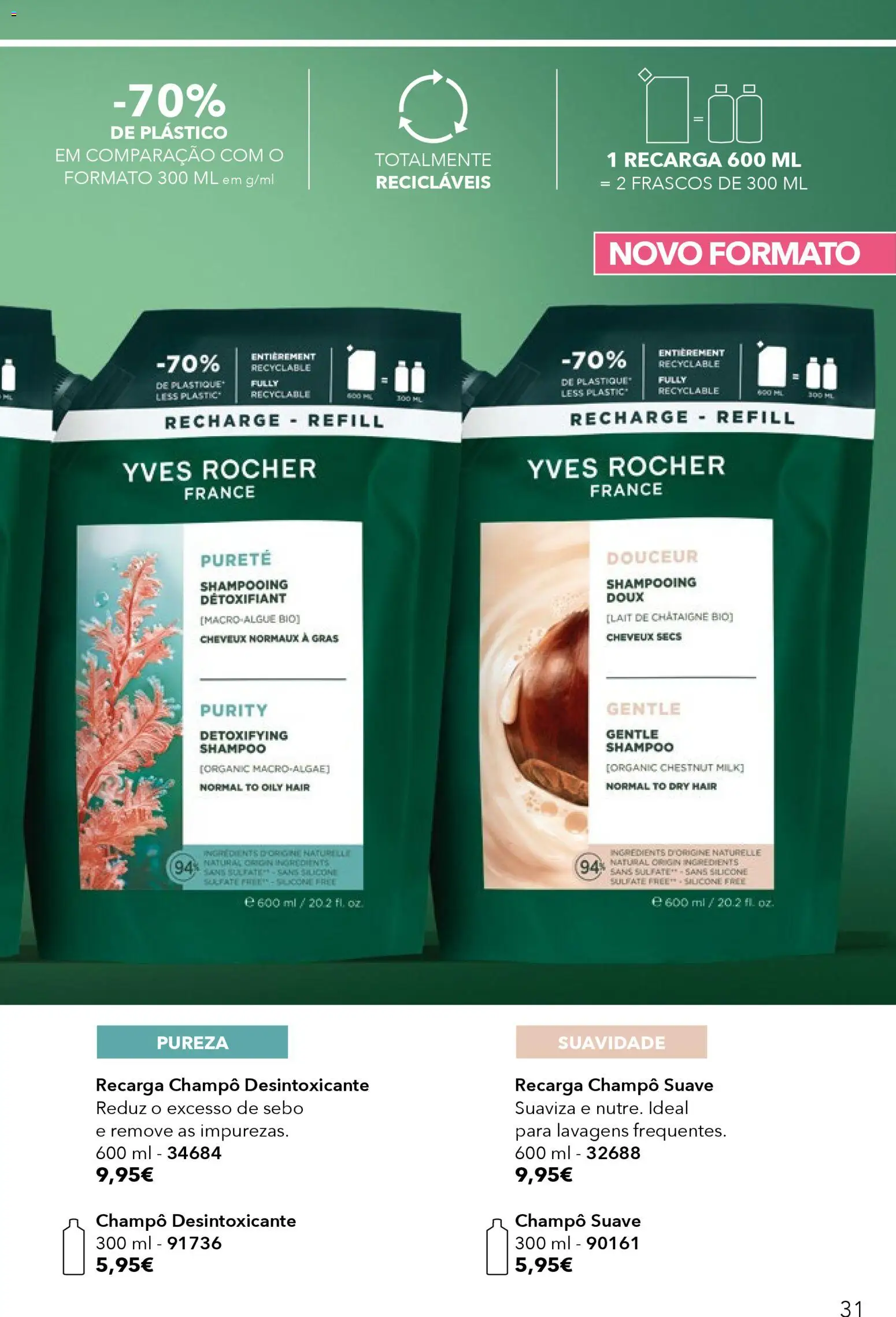Yves Rocher catálogo 6 │ válido de 17.04.2026 | Página: 31 | Produtos: Shampoo