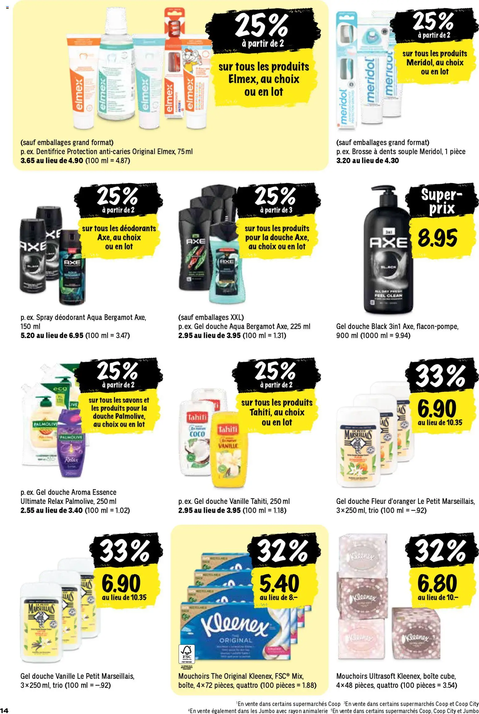 Coop - Les actions de la semaine – gültig ab 20.11.2025 | Seite: 14 | Produkte: Deodorant, Shower Gel