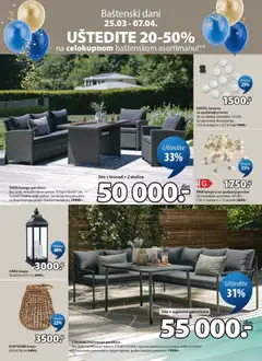 Jysk katalog - pregled Jysk kataloga - važi od 01.04.2026 | Strana: 22 | Proizvode: Sto, Kabl, Trosed, Ugaona garnitura