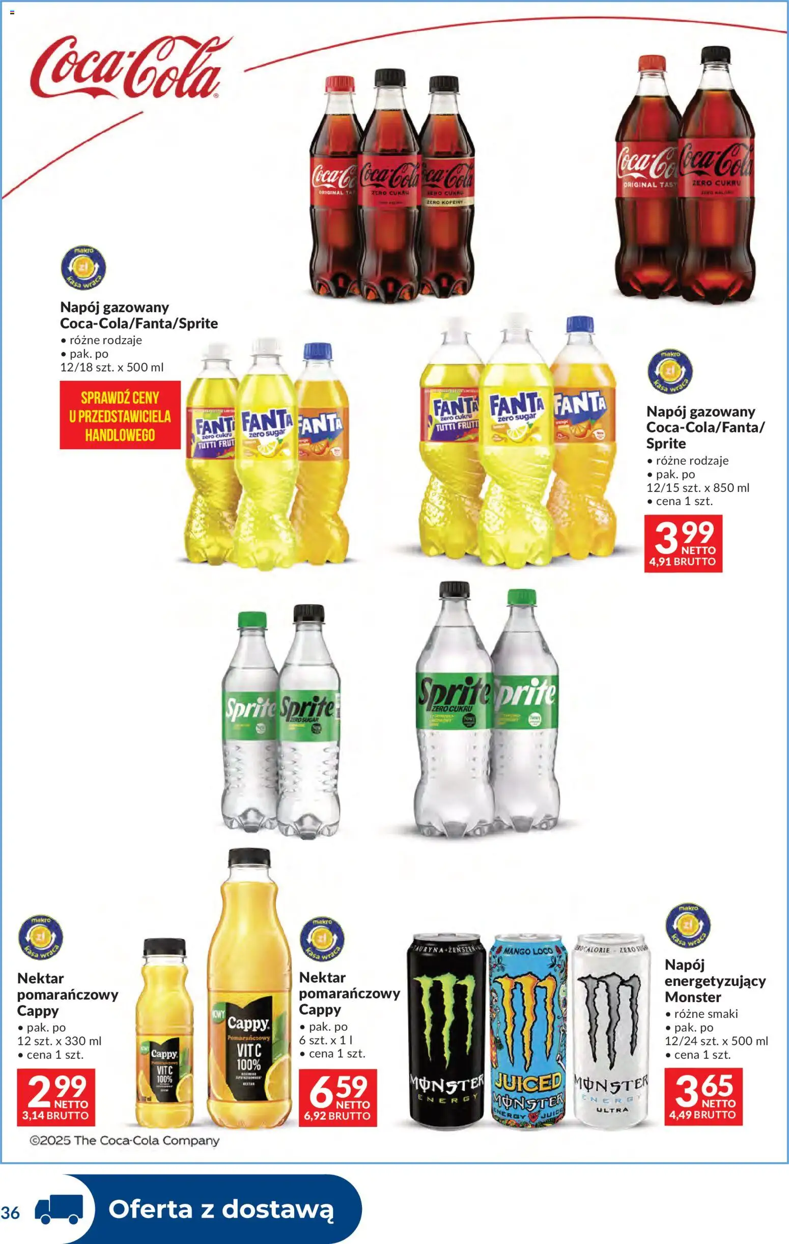 Makro Gazetka - Dystrybucja do sklepów od 07.01.2026 | Strona: 36 | Produkty: Mango, Sprite