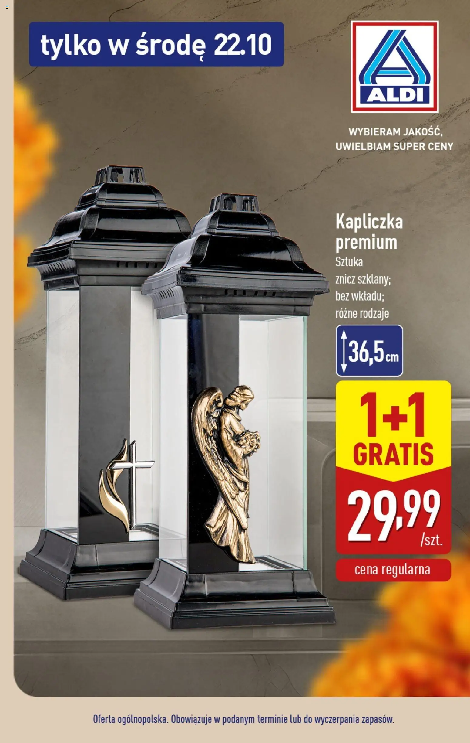Aldi Gazetka - Znicz gratis od 22.10.2025 | Strona: 1