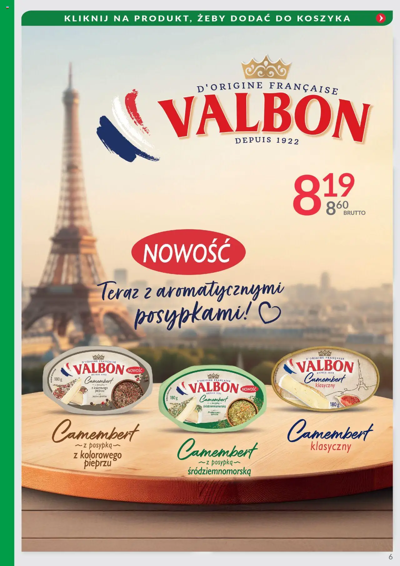 Eurocash Gazetka - Oferta Południe od 08.06.2025 | Strona: 6 | Produkty: Camembert
