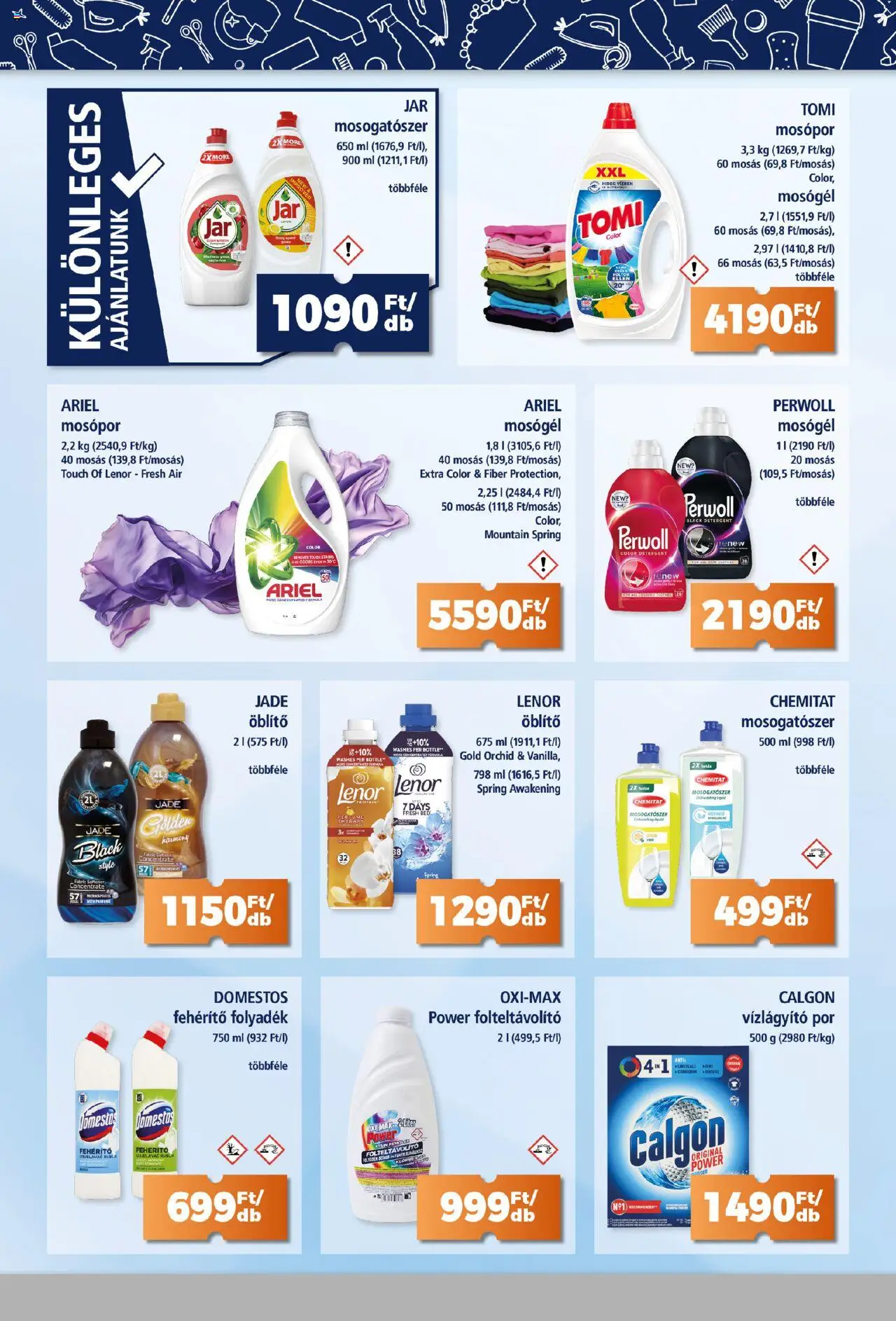 Goods Market akciós ujság - amely érvényes a következő dátumtól: 07.08.2025 | Oldal: 2 | Termékek: Perwoll, Mosógél, Folteltávolító, Mosogatószer