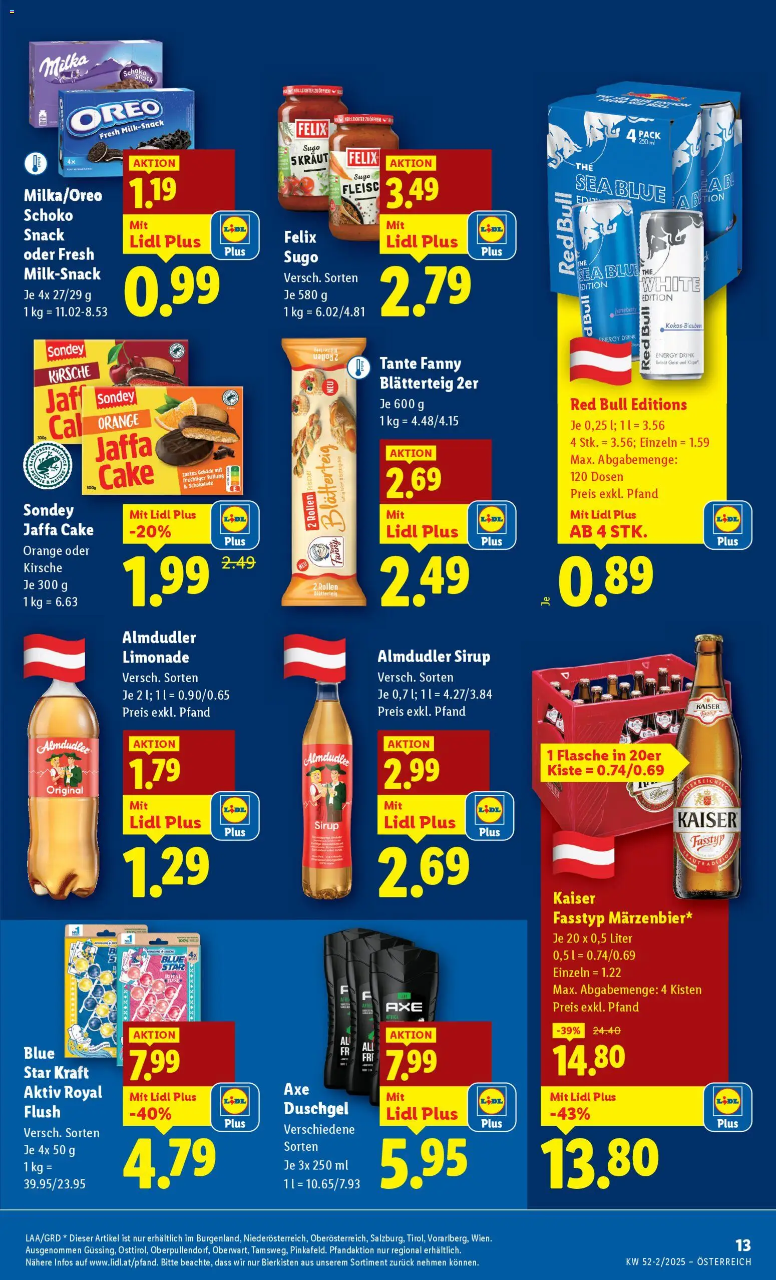 Lidl Altenmarkt im Pongau, St. Johann im Pongau, Zell am See gültig ab 27.12.2025 | Seite: 15 | Produkte: Kraut, Schokolade, Duschgel