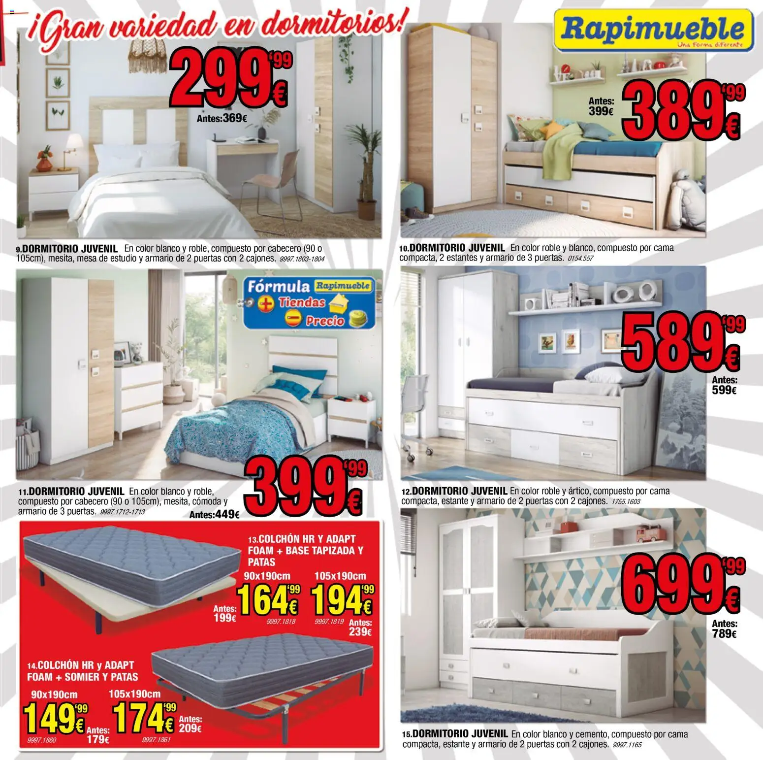 Rapimueble folleto │ válido desde el 01.11.2025 | Página: 3 | Productos: Somier, Cama, Mesa, Armario