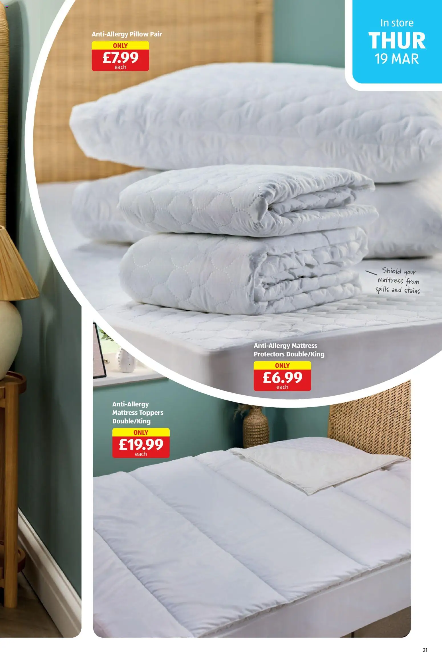 {H1} | Page: 21 | Products: Mattress, Pillow