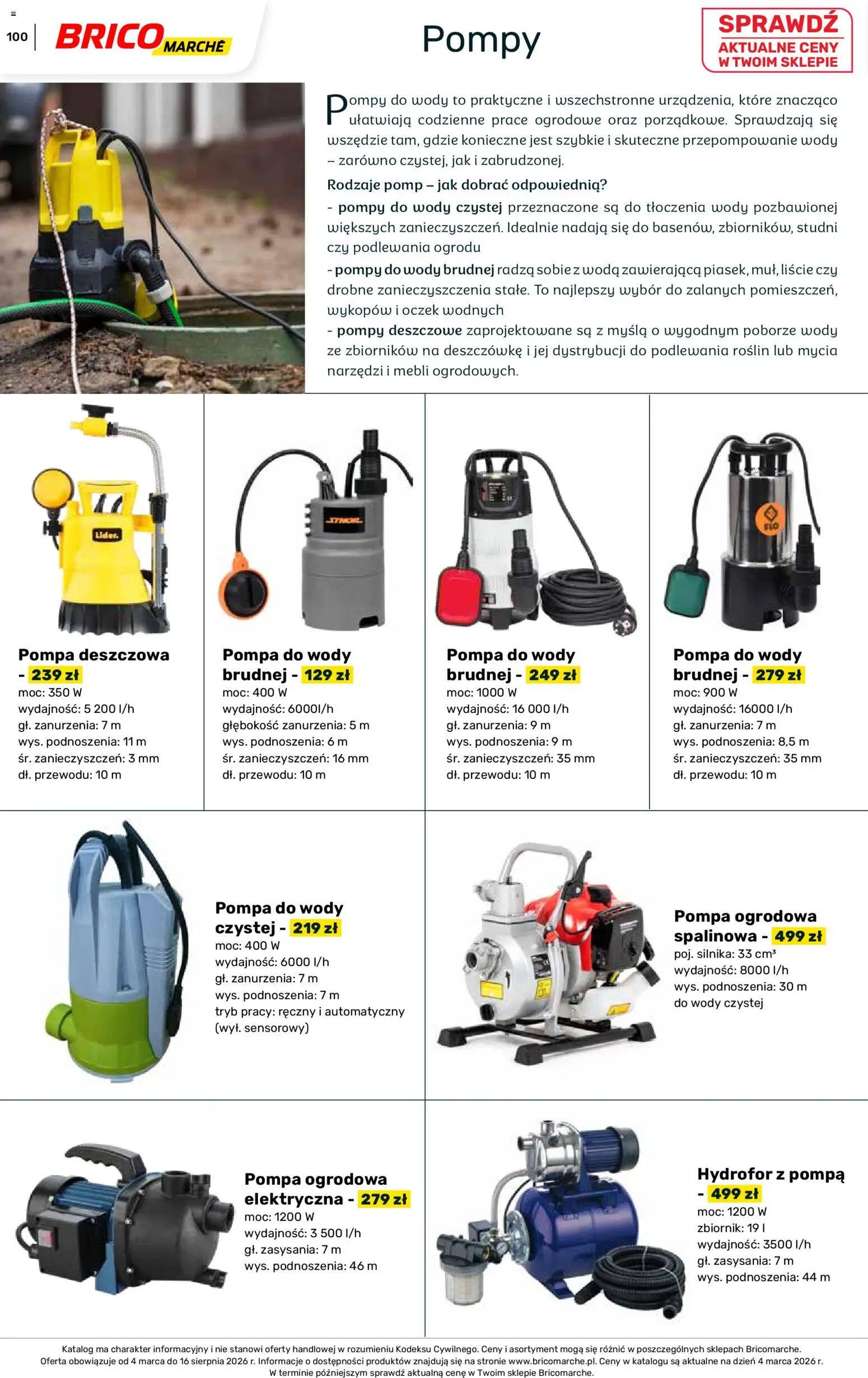 Brico Marché gazetka - Wiosna od 04.03.2026 | Strona: 100 | Produkty: Woda