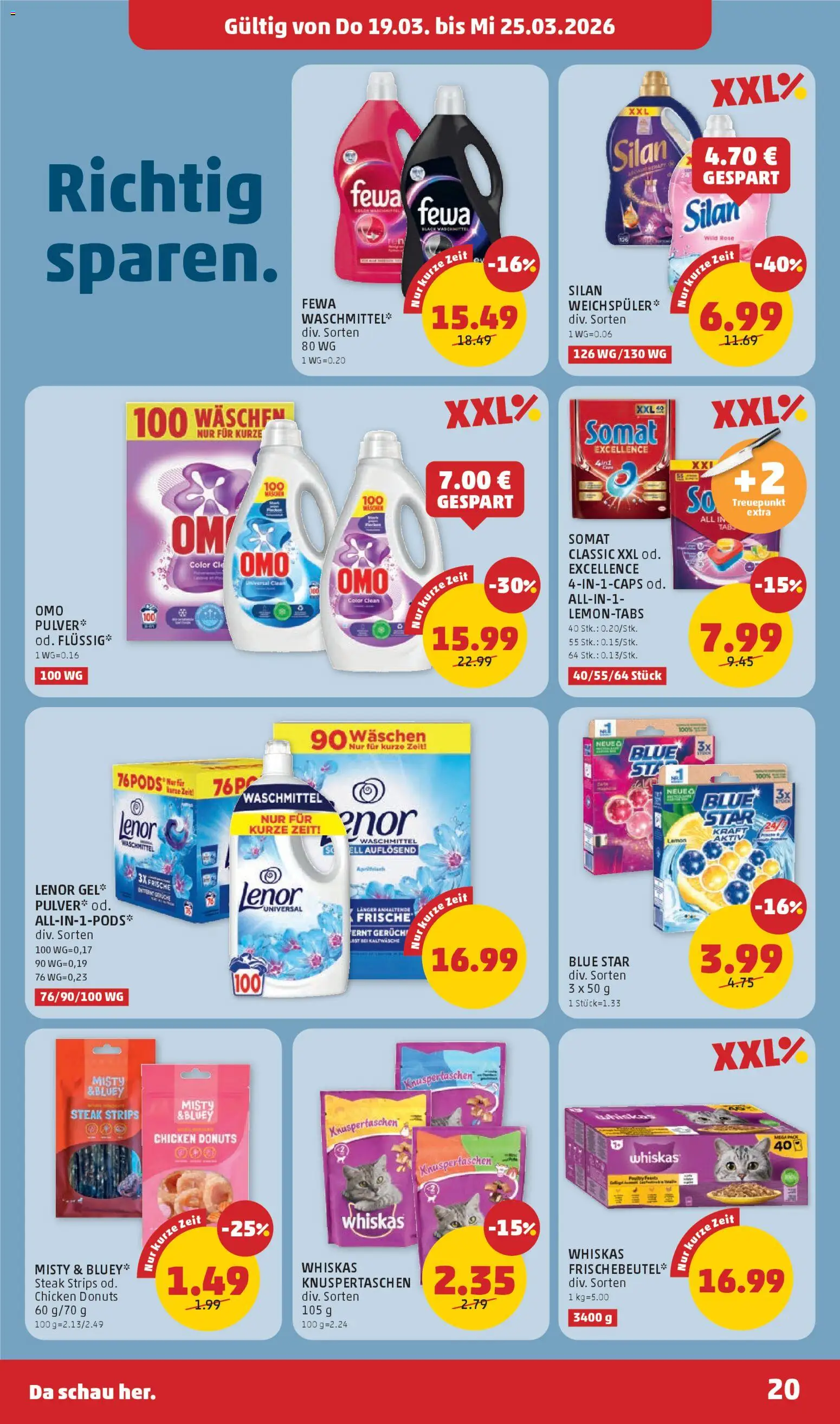 Penny Markt - Flugblatt gültig ab 19.03.2026 | Seite: 20 | Produkte: Waschmittel