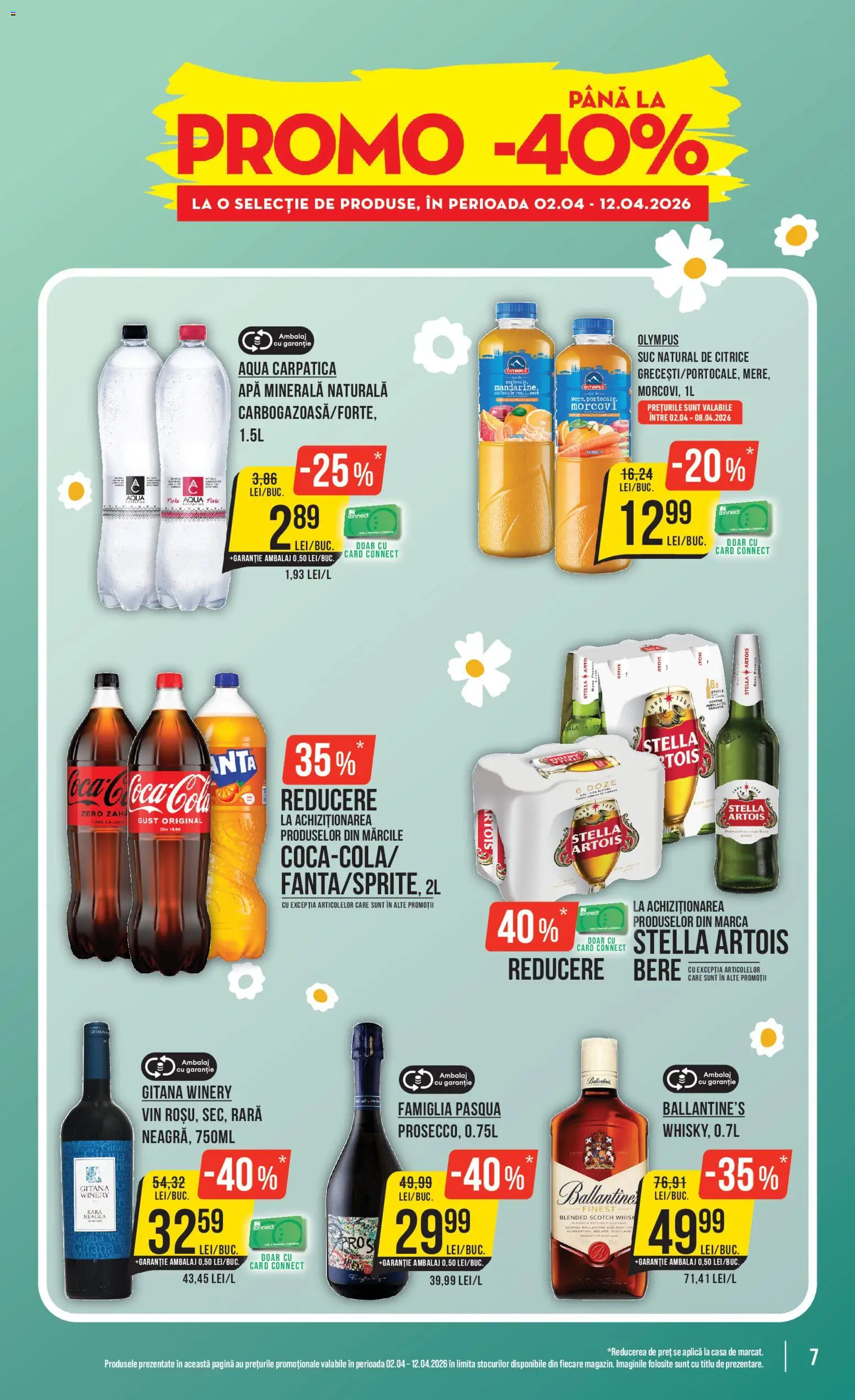 Noul catalog Mega Image – valabil de la 02.04.2026 | Pagină: 7 | Produse: Amerikan servis, Suc, Mandarine, Morcovi