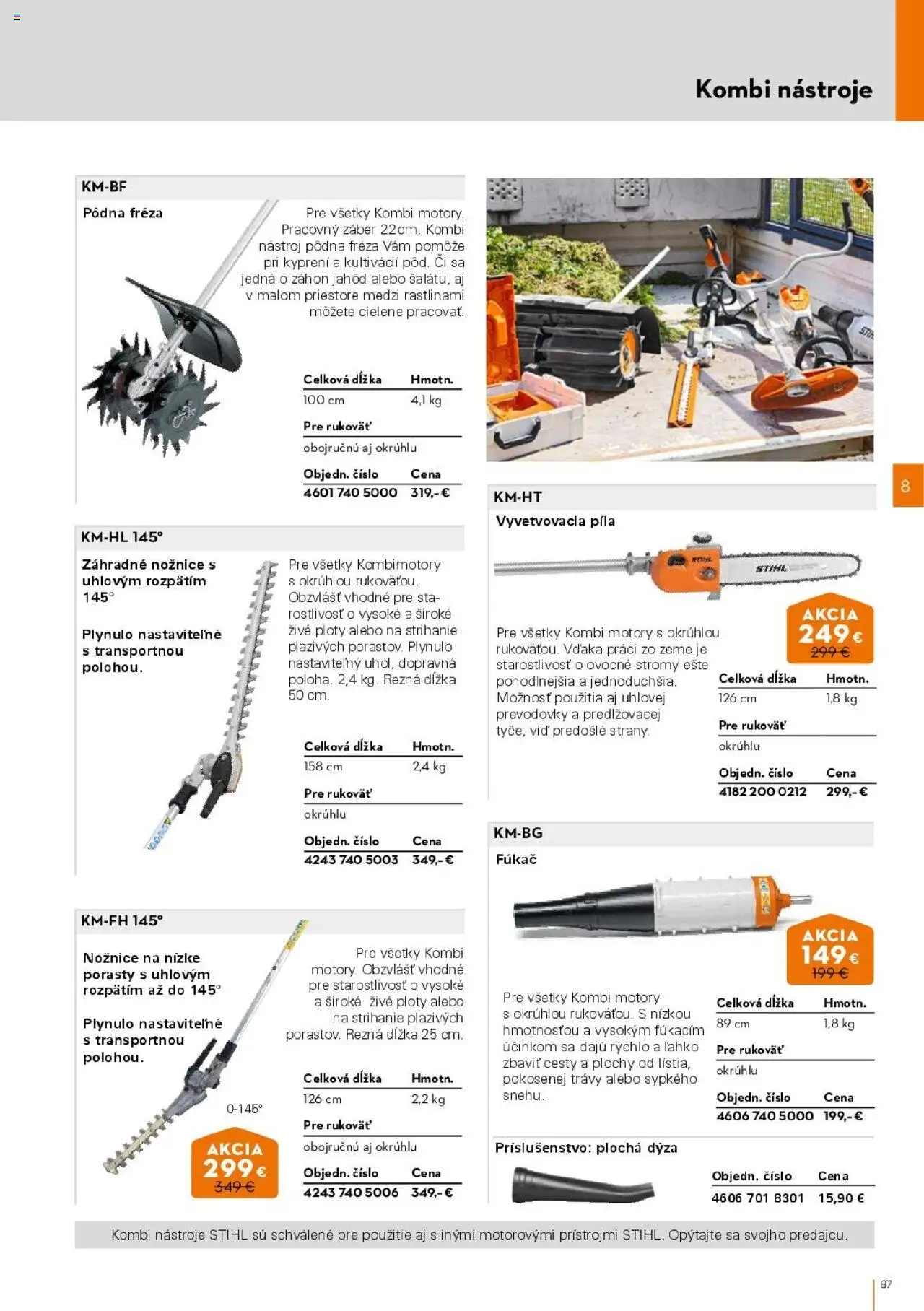 Nové STIHL akcie – leták je platný od 01.04.2025 | Strana: 87 | Produkty: Píla, Fréza
