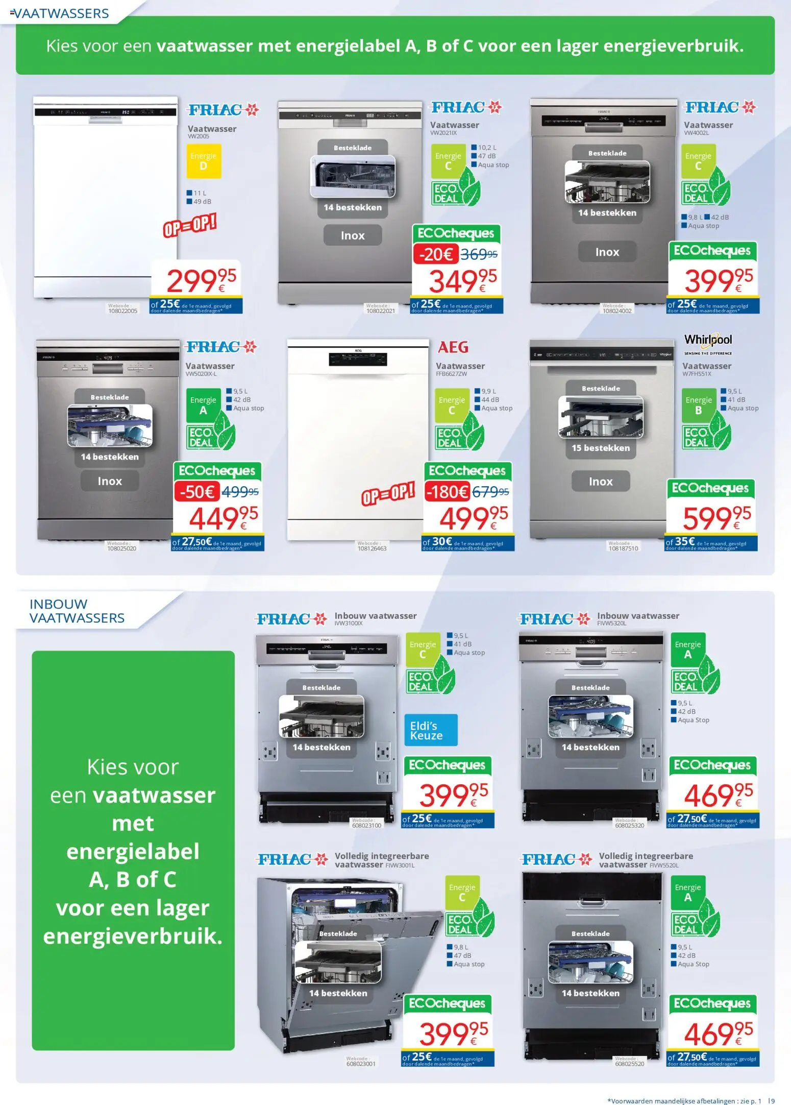 {H1} | Pagina: 9 | Producten: Vaatwasser