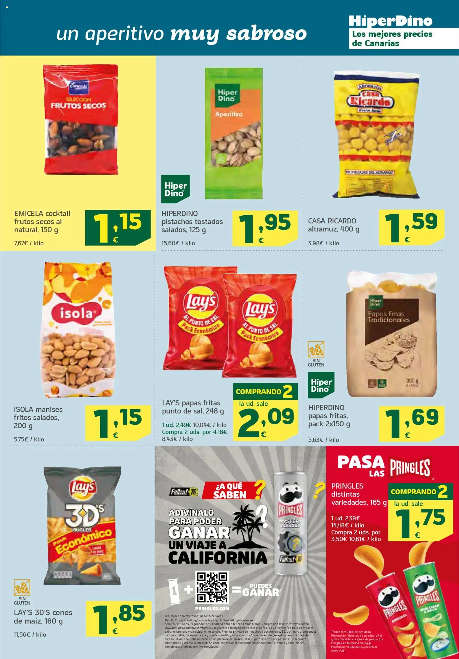 HiperDino folleto │ válido desde el 24.02.2026 | Página: 19 | Productos: Papas fritas, Frutos secos, Smartphone