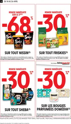 Intermarché - Prévisualisation de Bougies parfumées Domédia, Scented candles valide à partir de 14.04.2026 | Page: 4 | Produits: Thon, Saumon