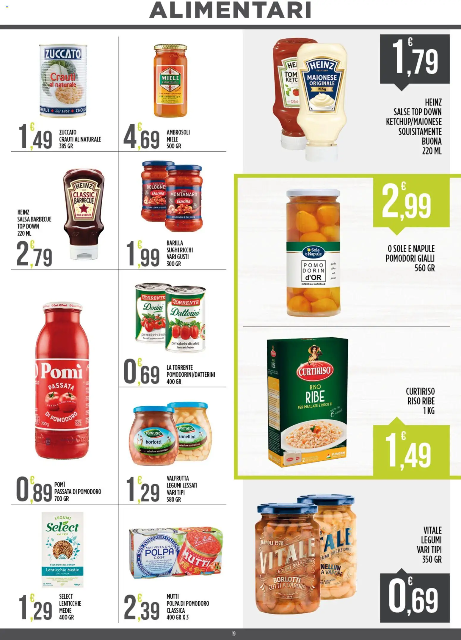 Volantino Euroesse del 09.03.2026 | Pagina: 19 | Prodotti: Legumi, Riso, Miele, Salsa barbecue