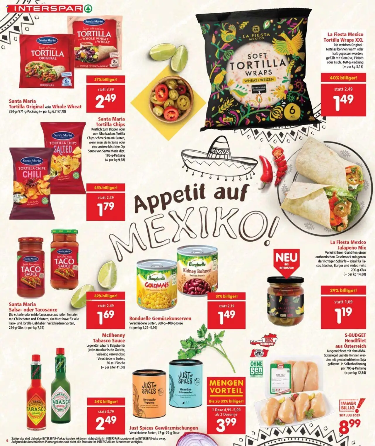 Interspar Flugblatt - Burgenland gültig ab 07.08.2025 | Seite: 6 | Produkte: Avocado, Gemüse, Chili, Tomaten