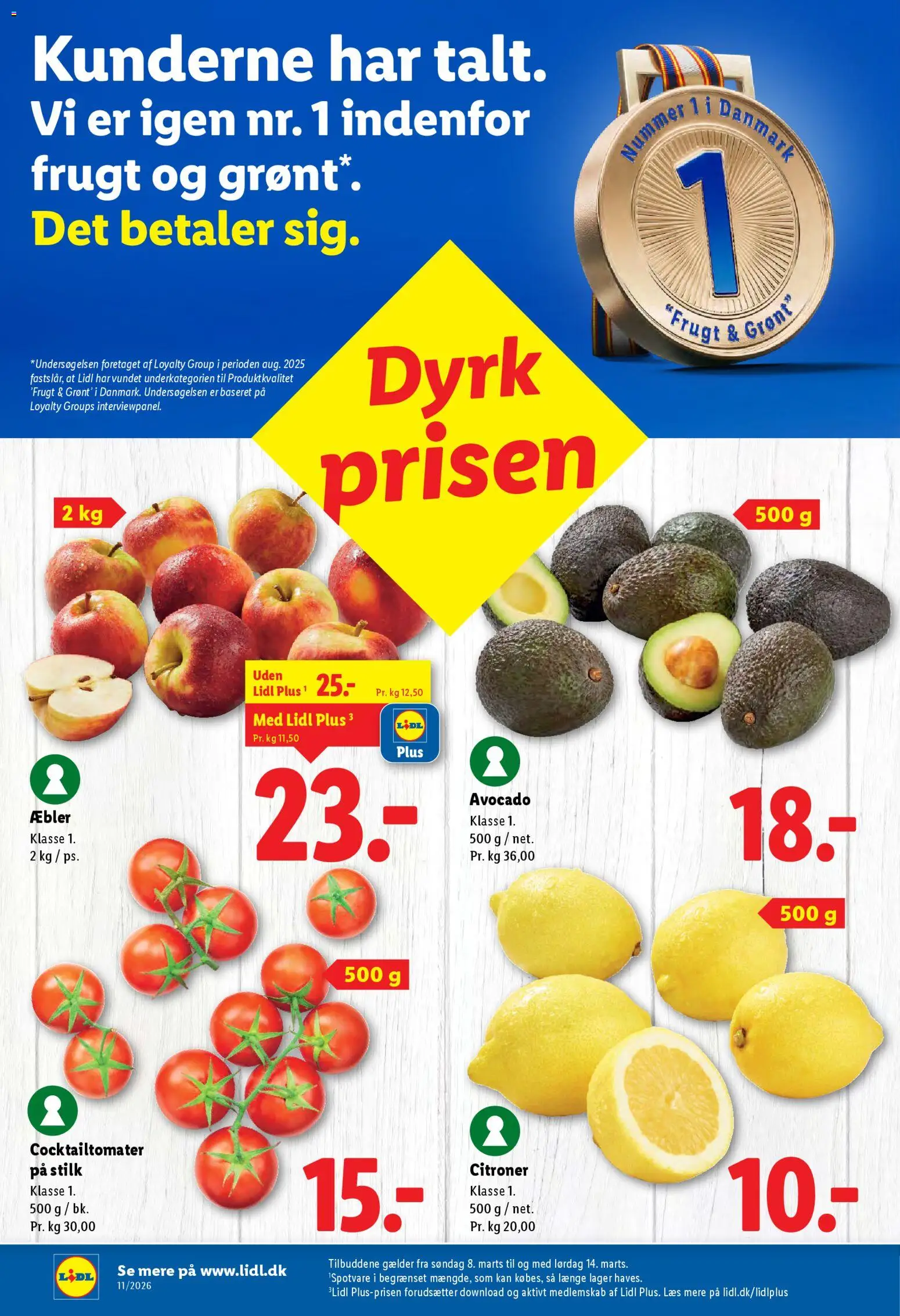 Lidl tilbudsavis – gyldig fra 08.03.2026 | Side: 18 | Produkter: Æbler, Citroner, Avocado, Søm