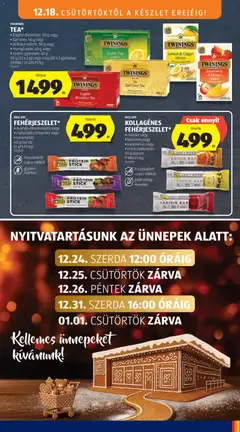 Aldi Akciós újság - amely érvényes a következő dátumtól: 18.12.2025 | Oldal: 21