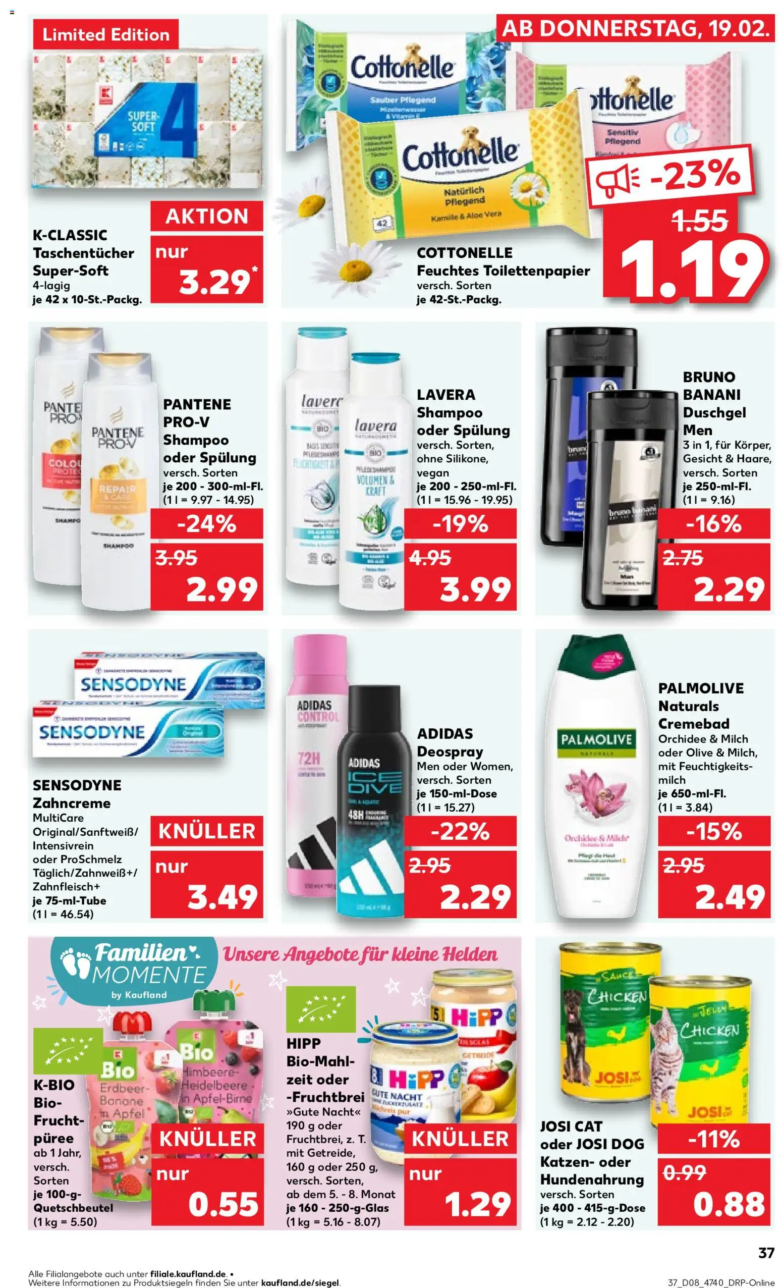 Kaufland prospekt Hannover	 – gültig ab 19.02.2026 | Seite: 37 | Produkte: Shampoo, Spülung, Duschgel, Deospray