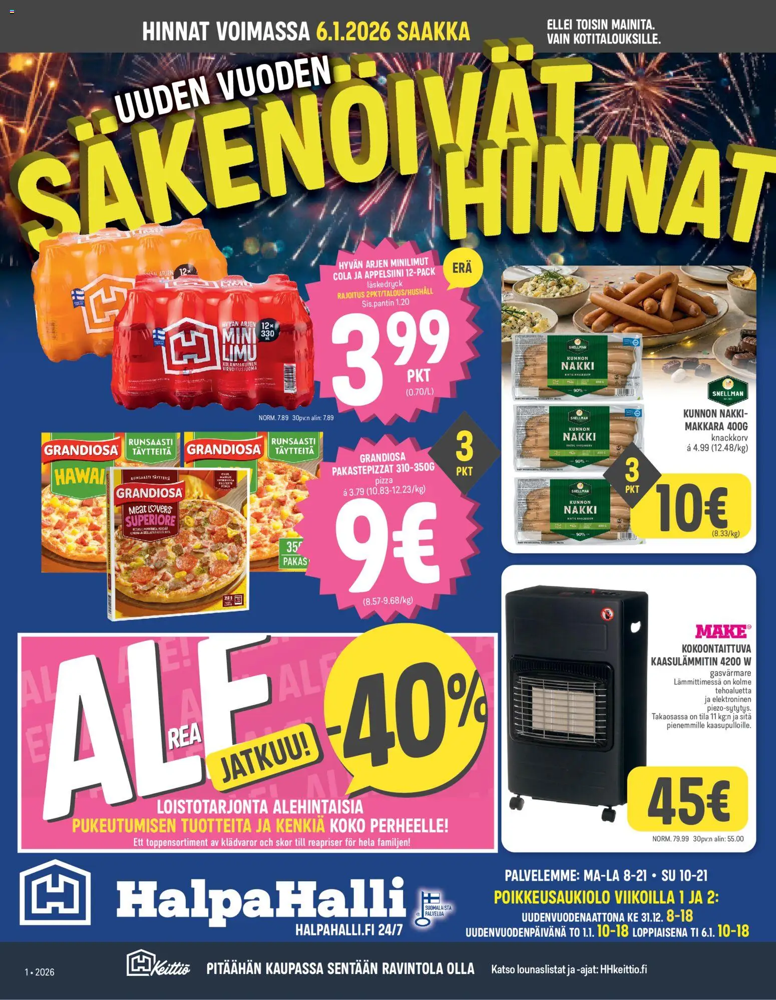 Halpa Halli tarjoukset – voimassa 29.12.2025 alkaen | Sivu: 1