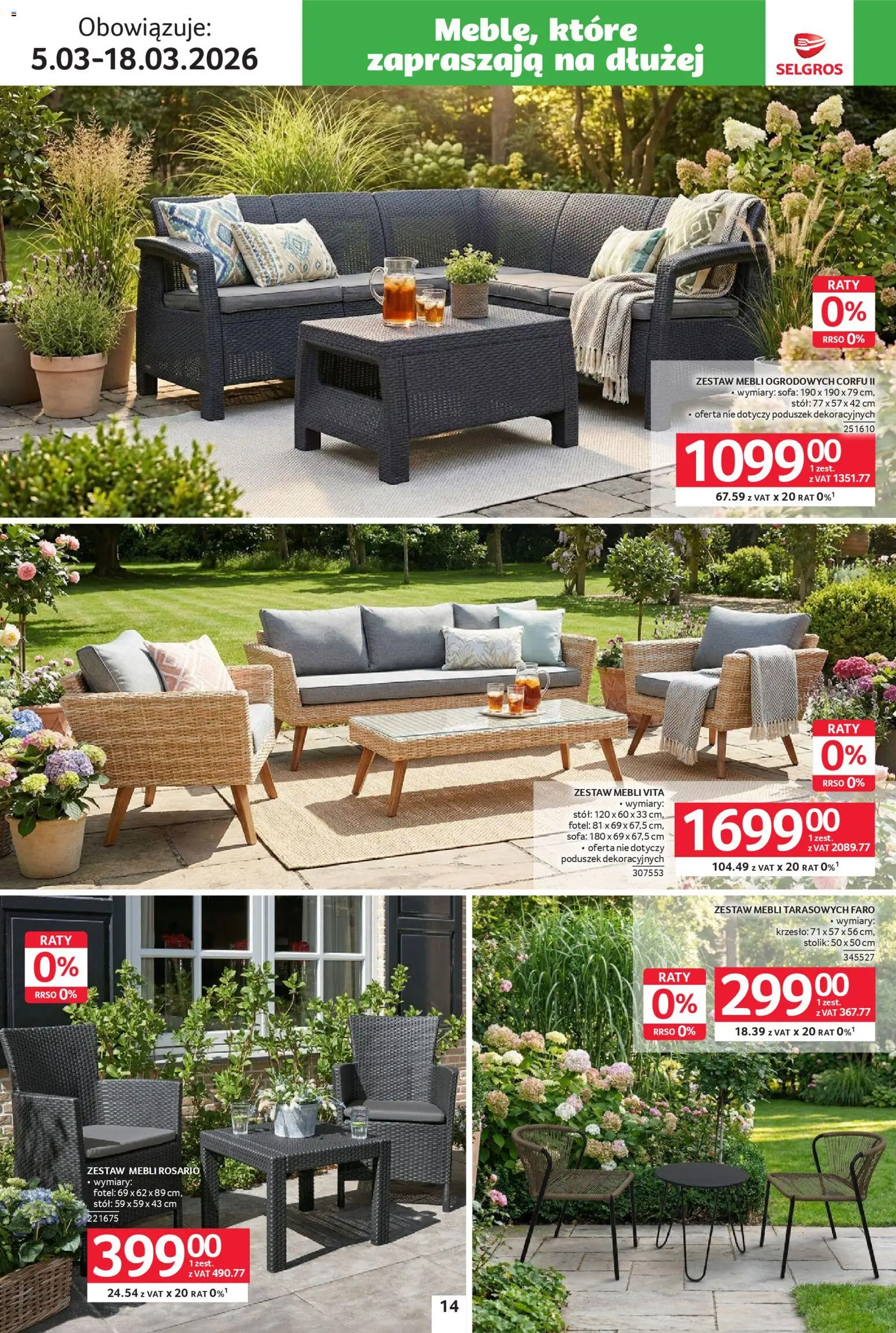 Selgros cash&carry gazetka - Ogród od 05.03.2026 | Strona: 14