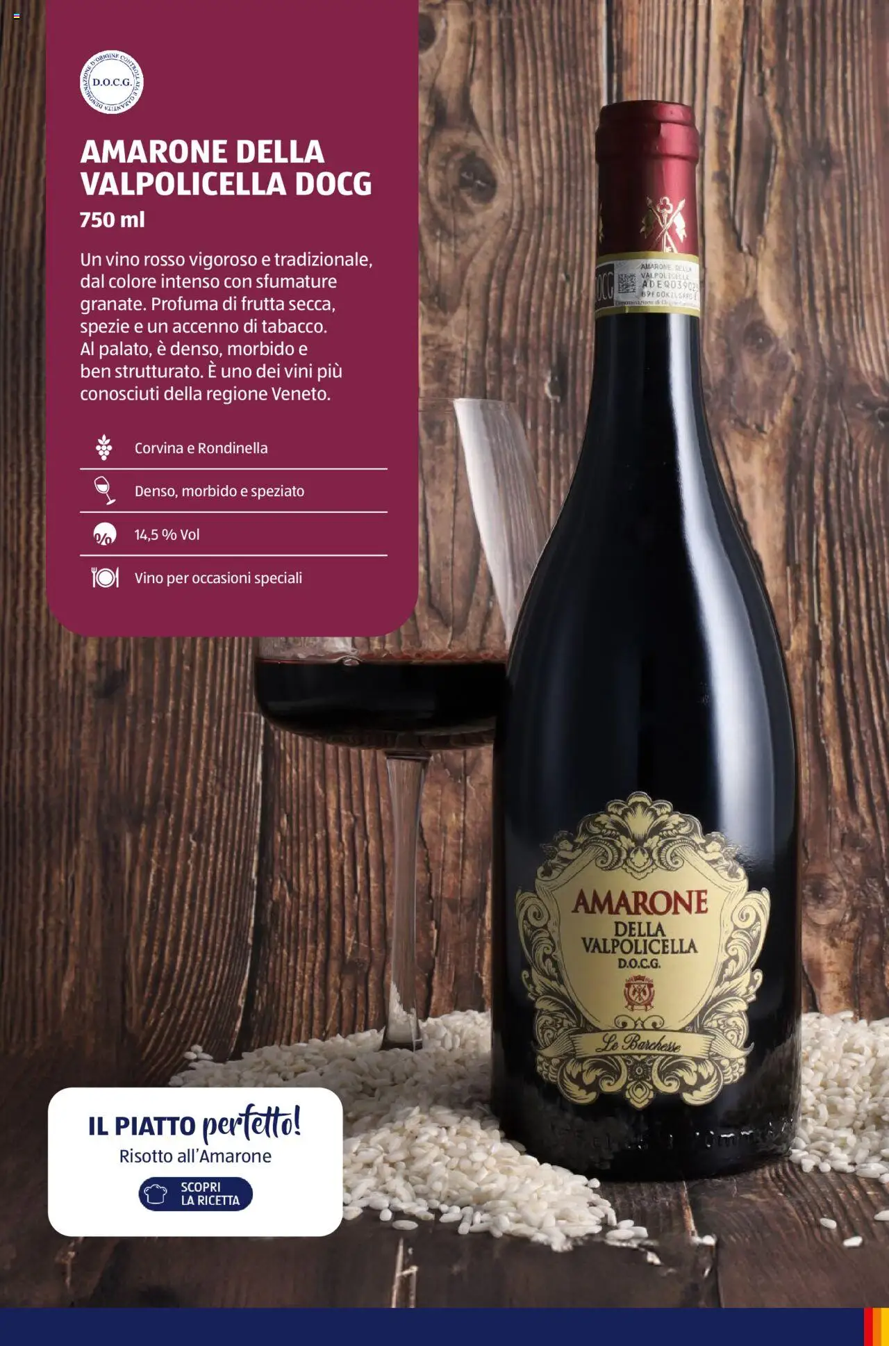 Volantino Aldi del 05.11.2024 | Pagina: 17 | Prodotti: Spezie, Vino, Piatto, Vino rosso