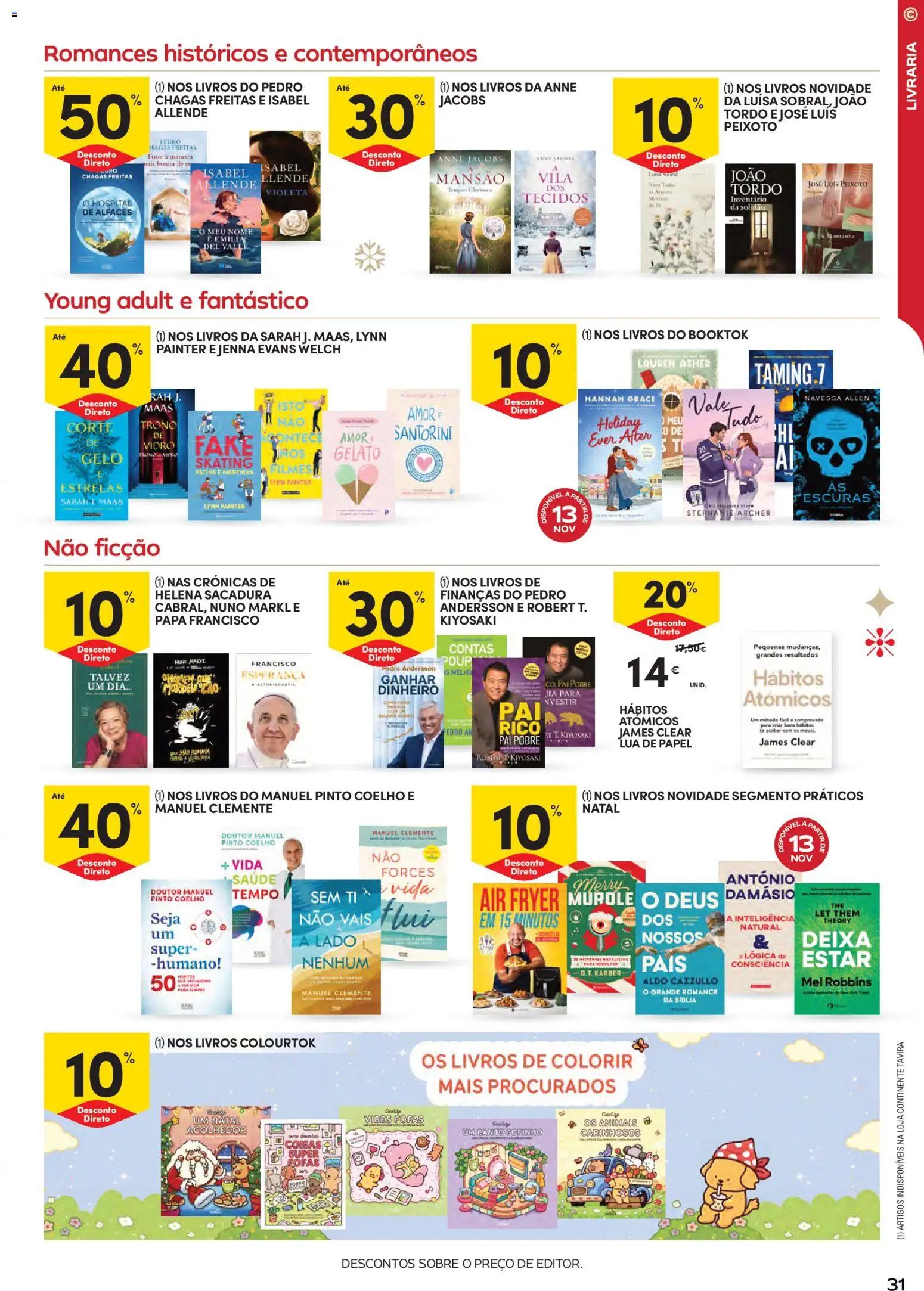 Continente - Natal │ válido de 11.11.2025 | Página: 31 | Produtos: Air fryer, Mel, Patins, Coelho