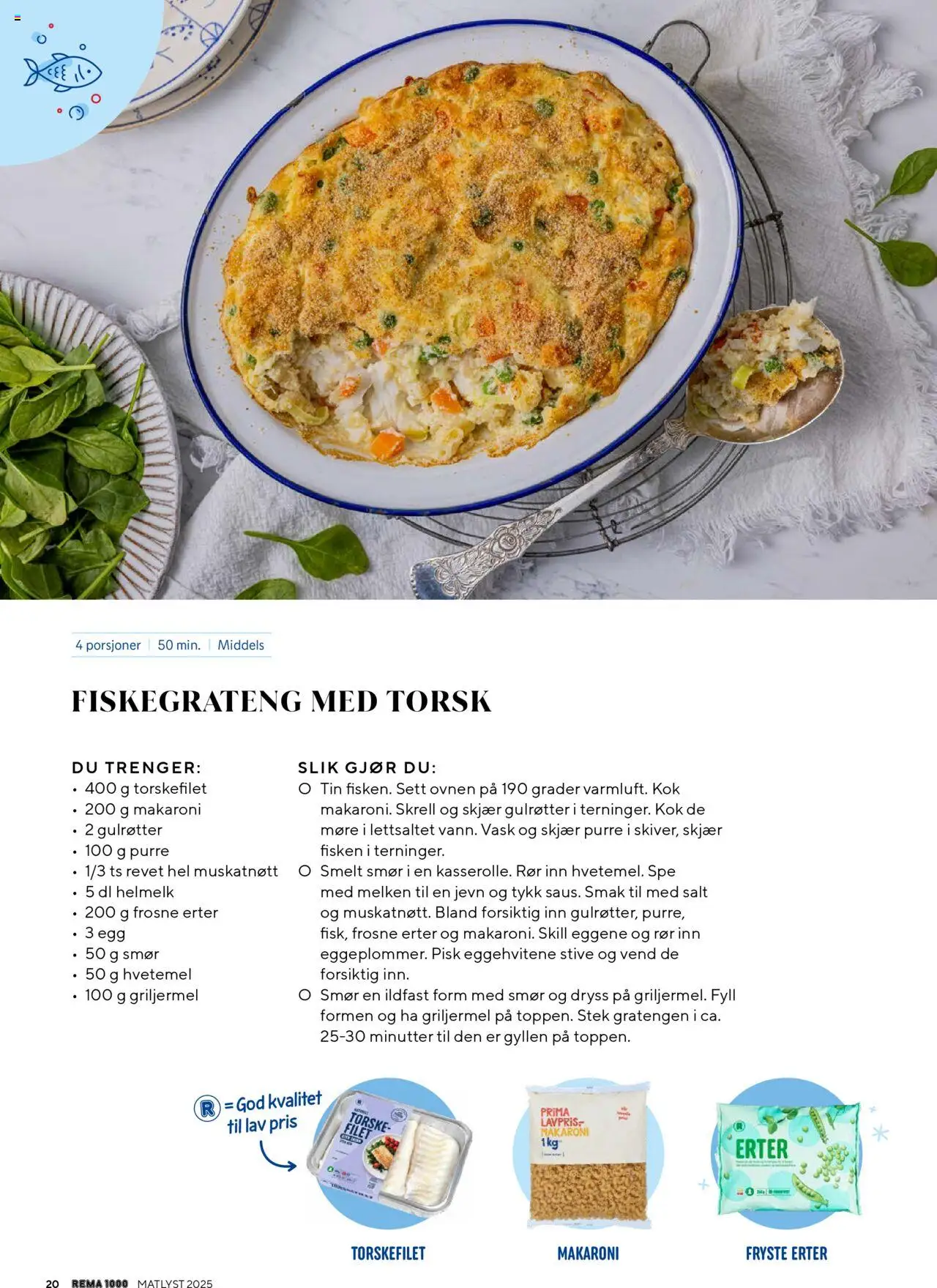  | Side: 20 | Produkter: Smør, Медіапрогравач, Суміш дитяча, Erter