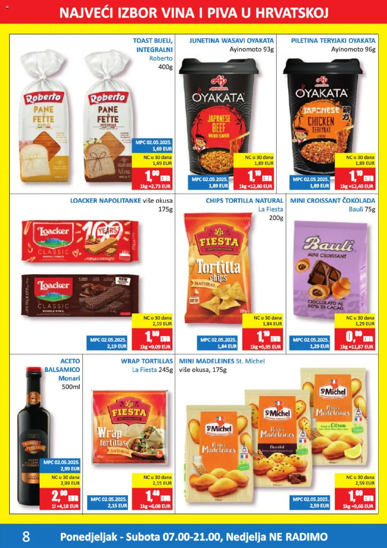 Vrutak katalog | vrijedi od 15.09.2025 | Stranica: 8 | Proizvodi: Čokolada, Toast, Napolitanke, Balsamico