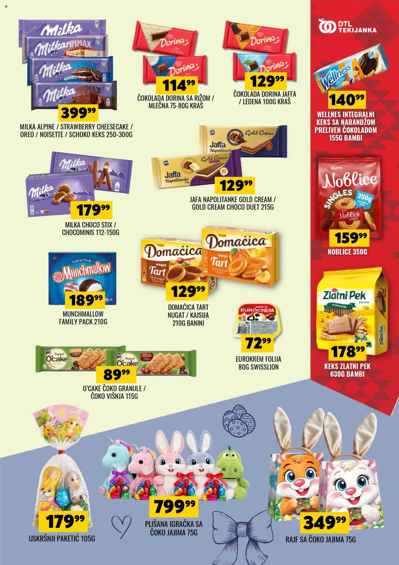 Tekijanka katalog - važi od 03.04.2026 | Strana: 13 | Proizvode: Oreo, Kajsija, Višnja, Noblice