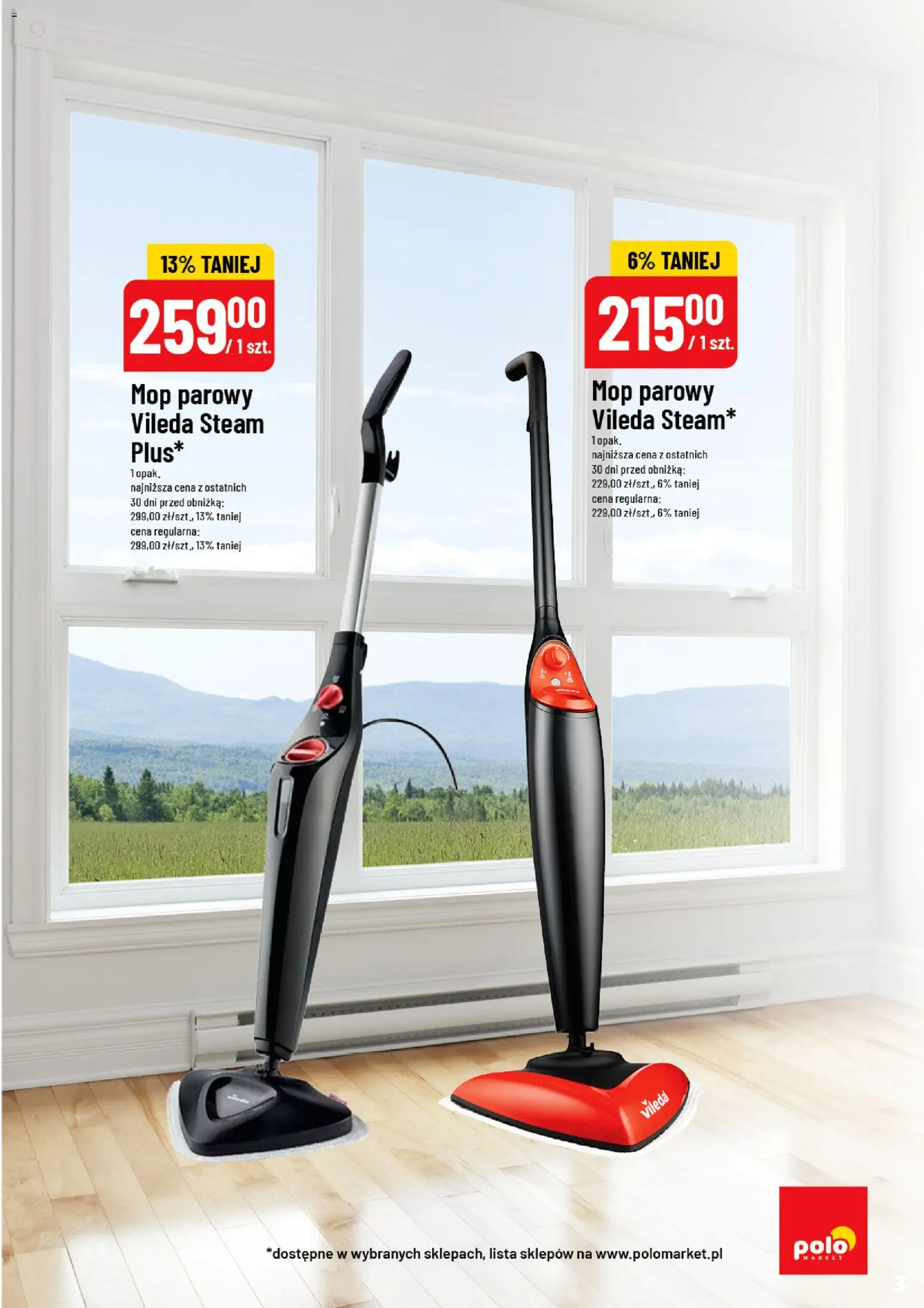 POLOmarket Gazetka - Inspirujący Tydzień od 06.11.2025 | Strona: 3 | Produkty: Mop parowy, Mop parowy vileda, Vileda