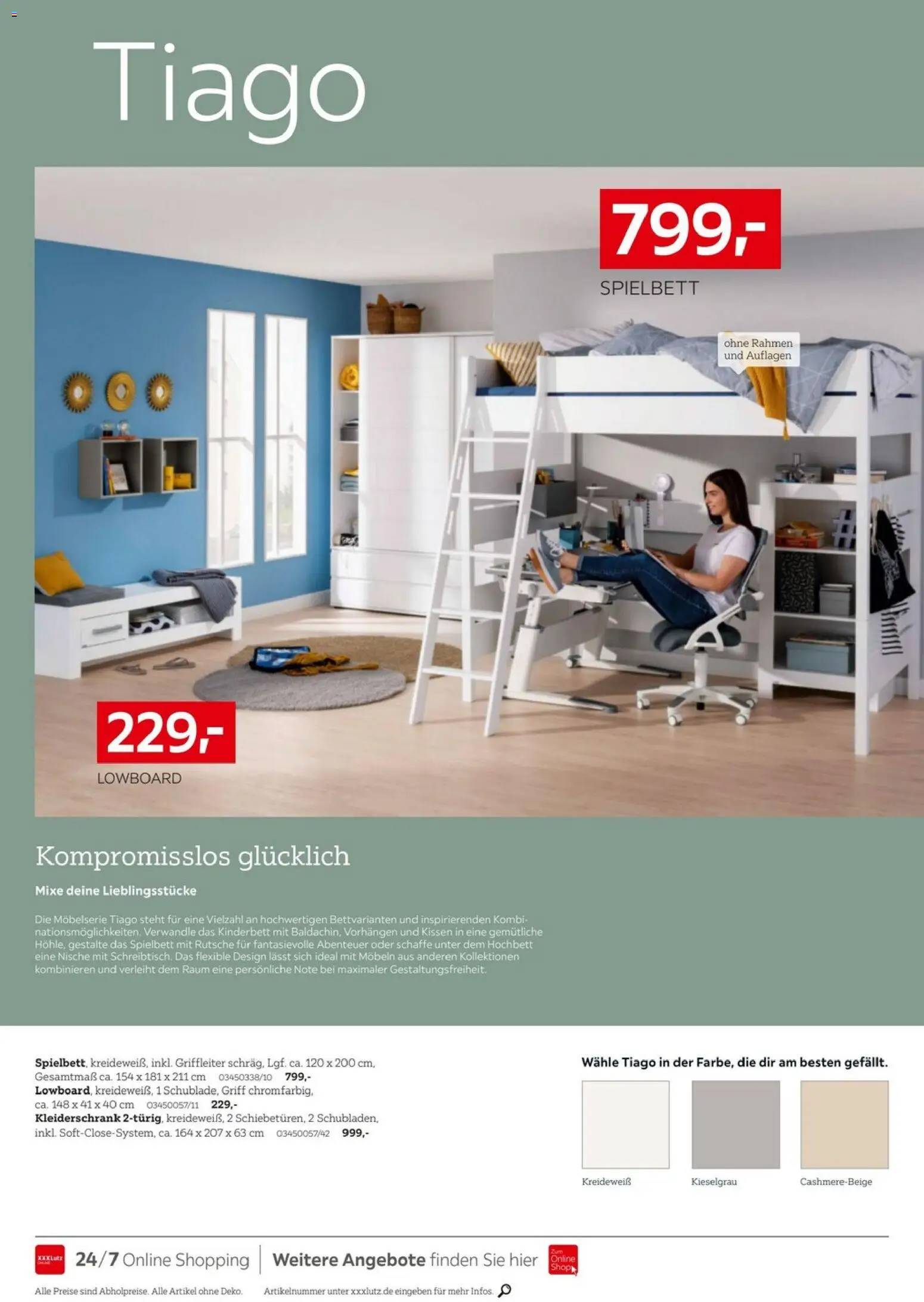 XXXL Lutz - PAIDI Spezial – gültig ab 09.11.2025 | Seite: 6 | Produkte: Lowboard, Kissen, Kleiderschrank