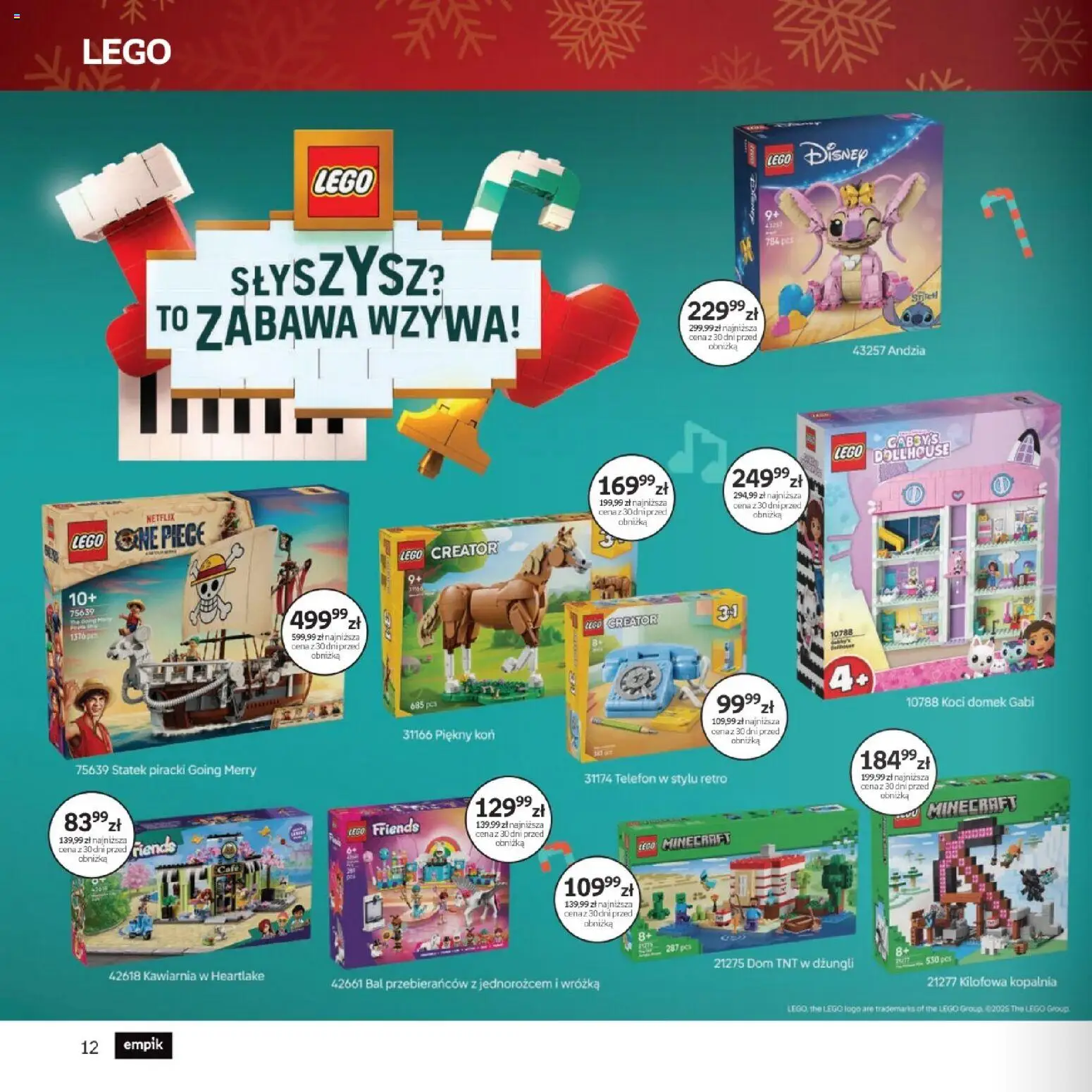 Empik promocje - Xmas Zabawki2 od 10.12.2025 | Strona: 12 | Produkty: Telefon, PC, Lego