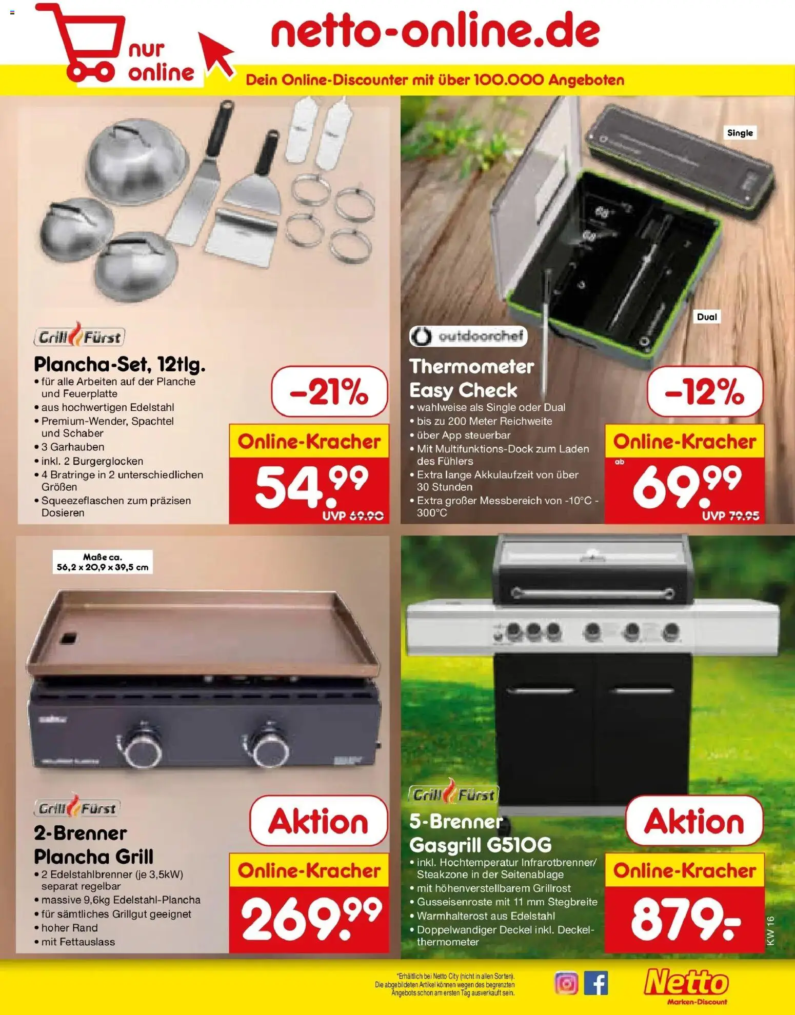 Netto Marken-Discount Prospekt Stemwede-Dielingen	 – gültig ab 13.04.2026 | Seite: 47 | Produkte: Grill, Thermometer
