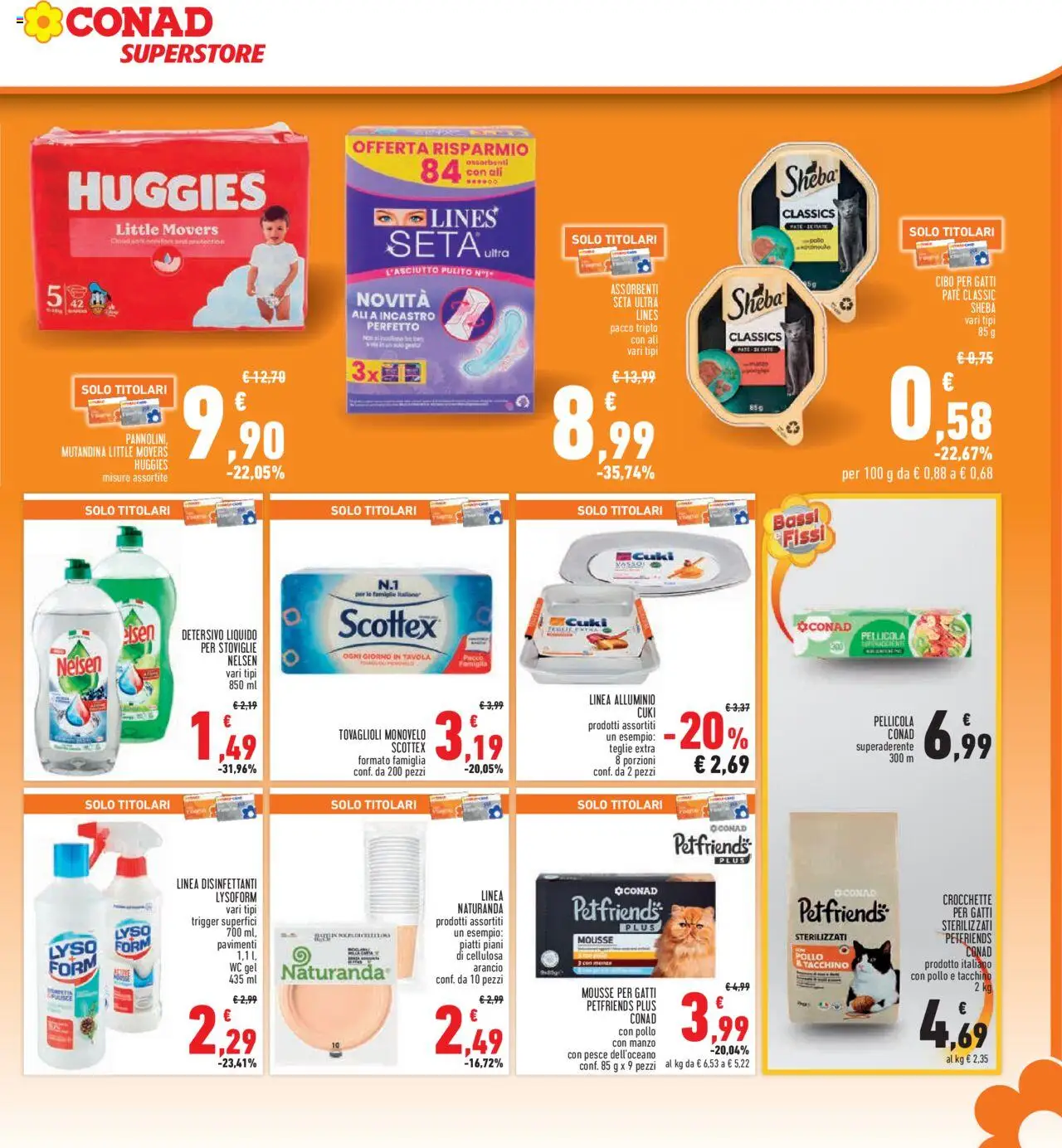Volantino Conad del 09.10.2025 | Pagina: 23 | Prodotti: Pesce, Crocchette, Pellicola, WC