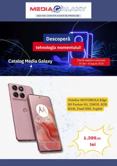 Catalog Media Galaxy – previzualizare al pliantului de la Media Galaxy valabil de la 31.07.2025