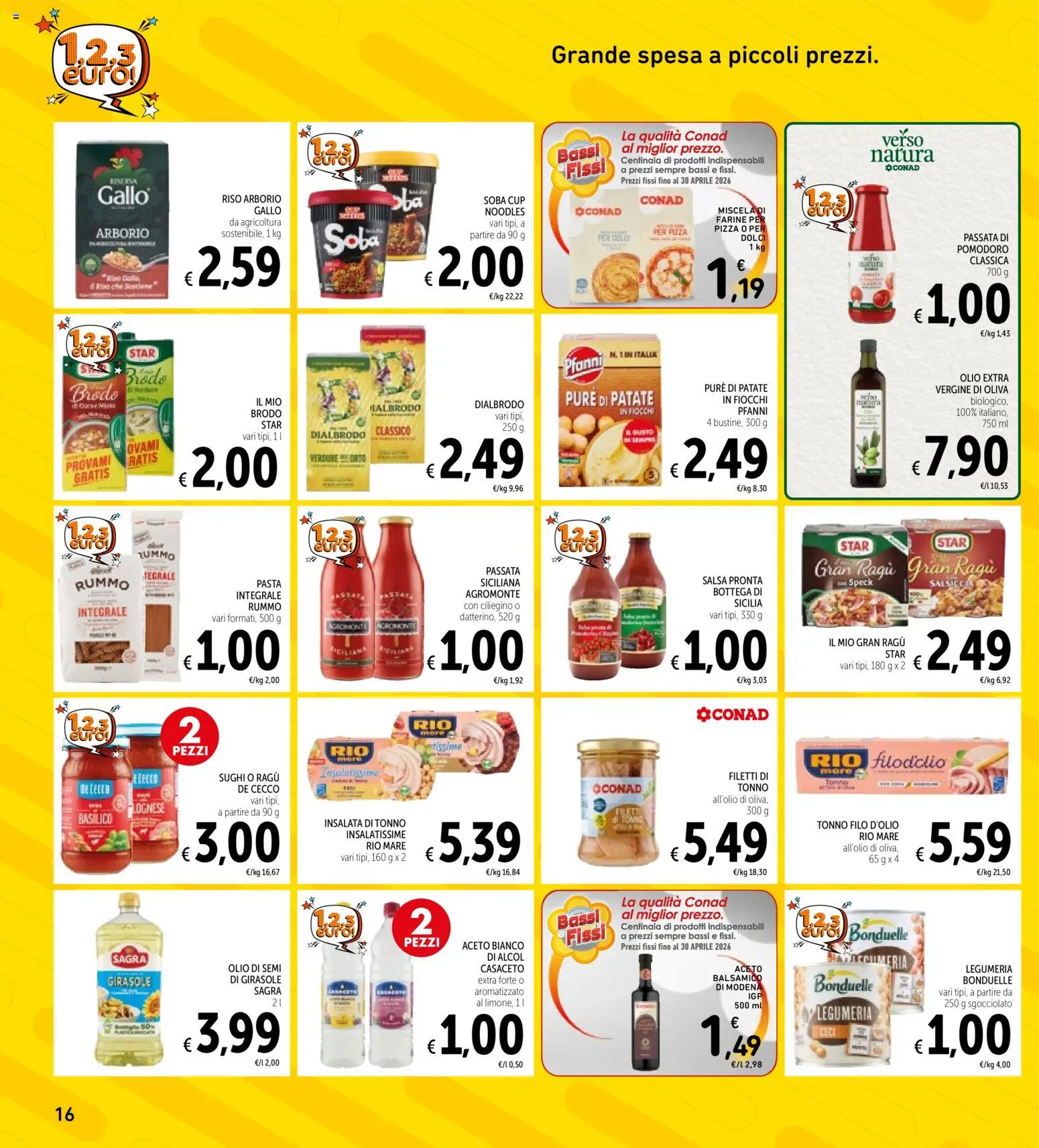 Volantino Spazio Conad del 07.04.2026 | Pagina: 16 | Prodotti: Speck, Pizza, Verdure, Salsiccia